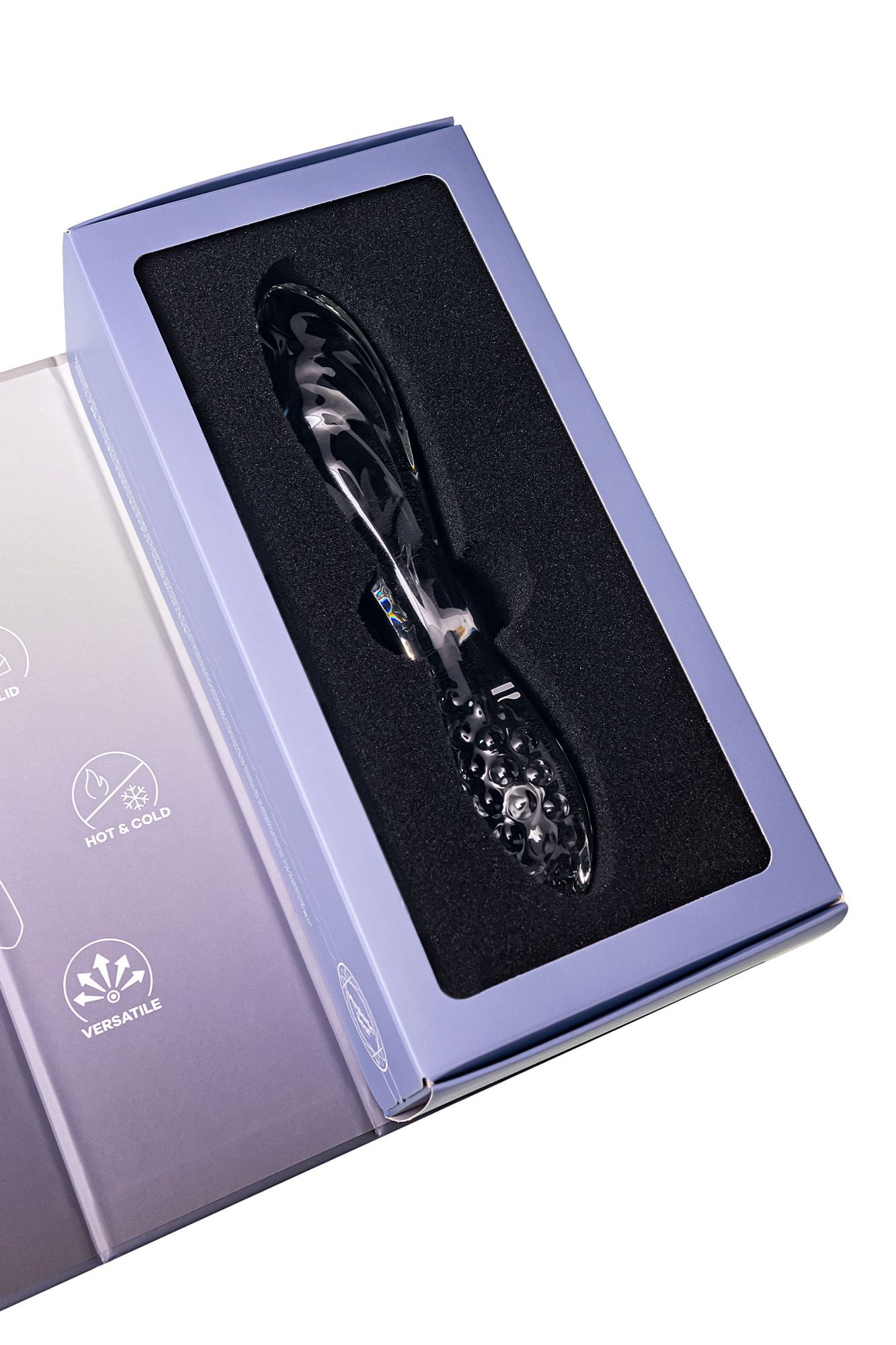 двусторонний фаллоимитатор satisfyer dazzling crystal 1, стекло, прозрачный, 18,5 см в России