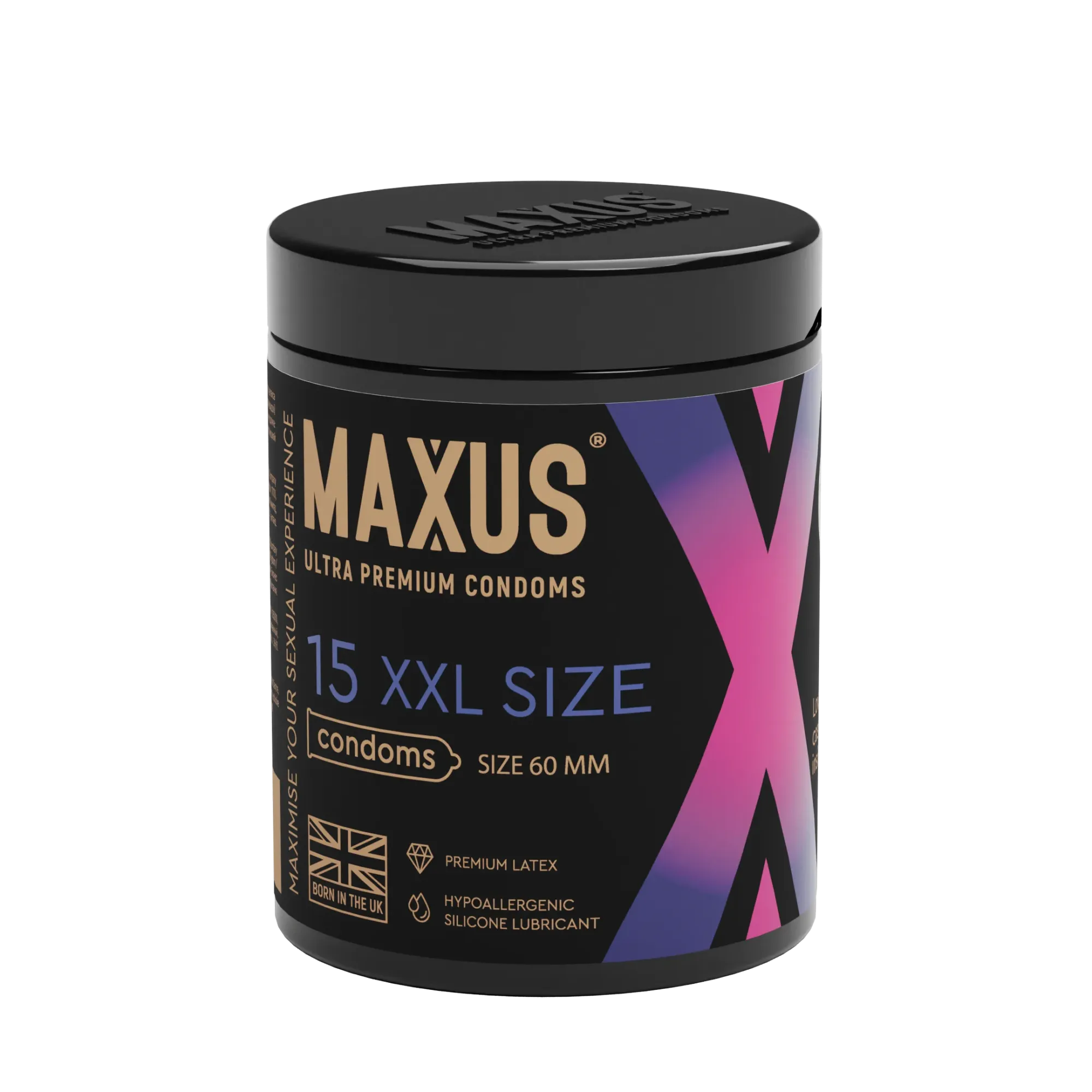 Презервативы MAXUS XXL 15шт. гладкие, увеличенные в России