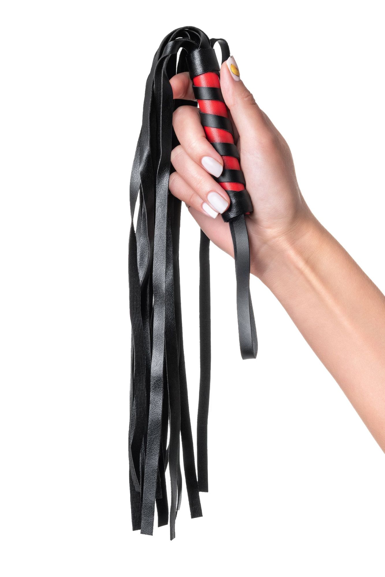 флоггер anonymo #0004, pu кожа, черный, 45 см в России