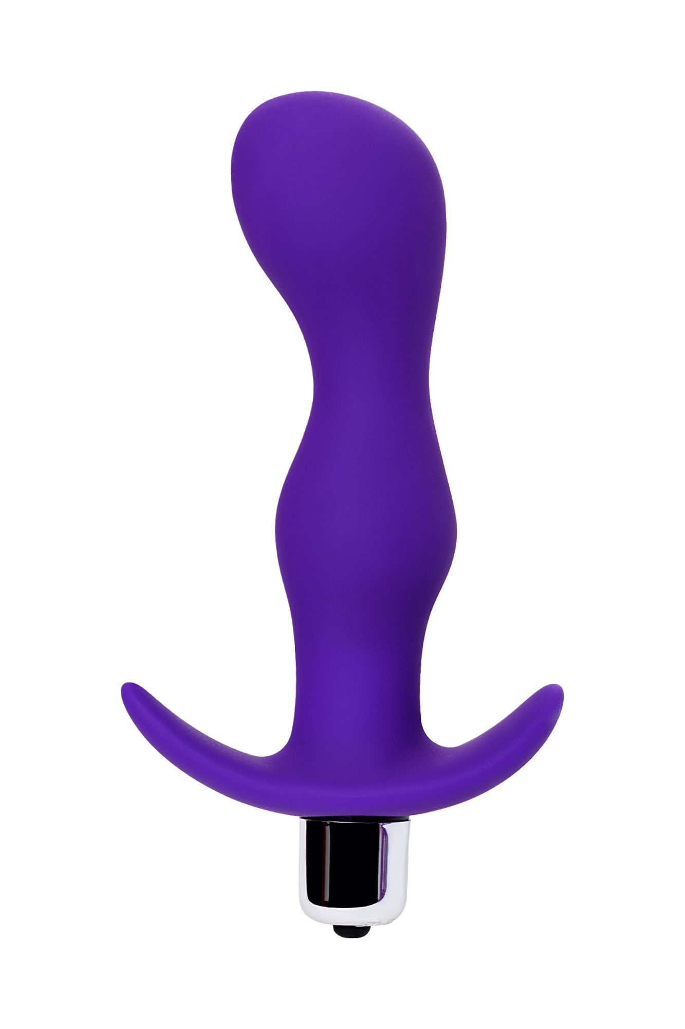 анальная пробка с вибрацией a-toys by toyfa kamet, размер l, силикон, фиолетовая, 14 см в России