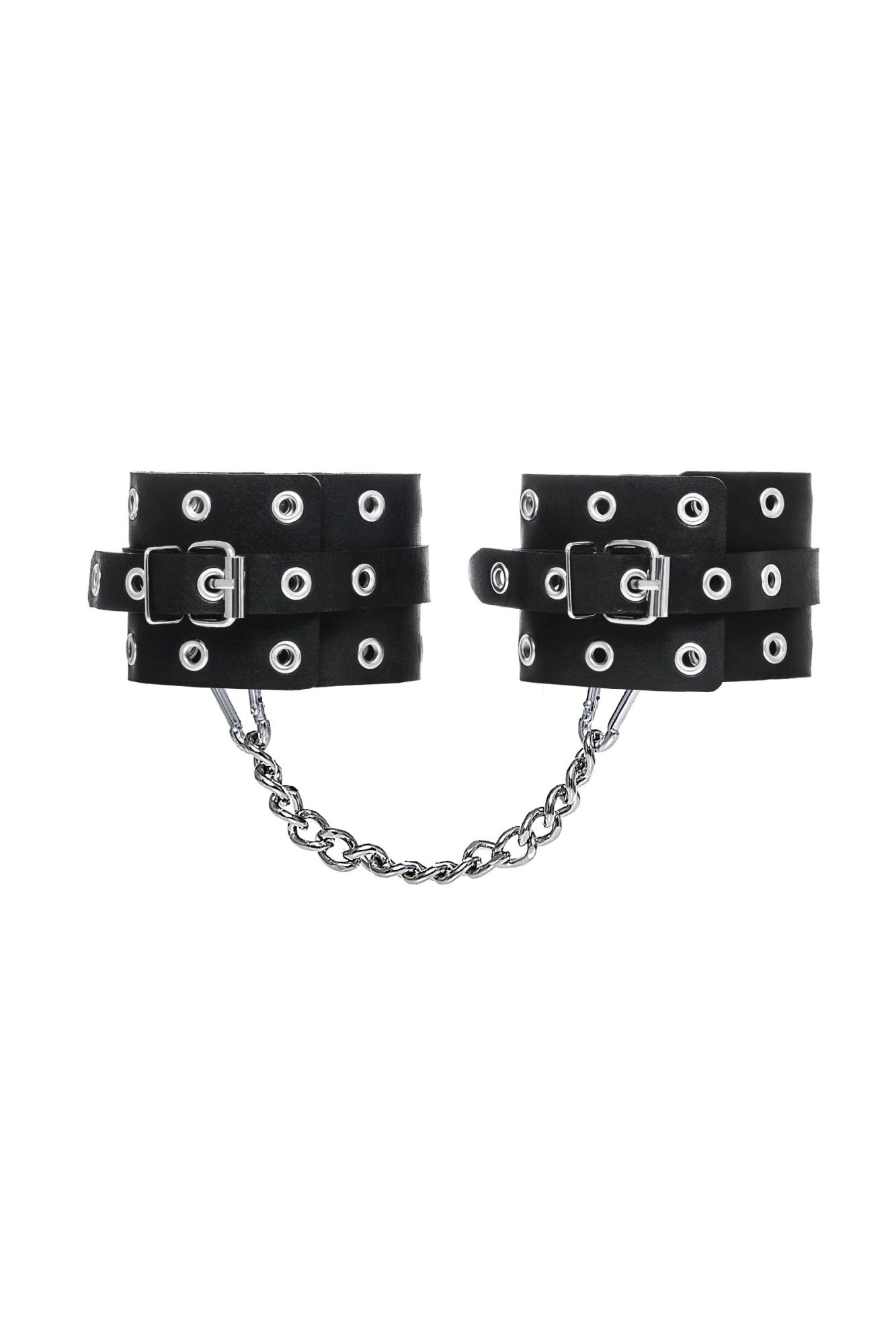 оковы pecado bdsm, однослойные с люверсами, натуральная кожа, черные в России
