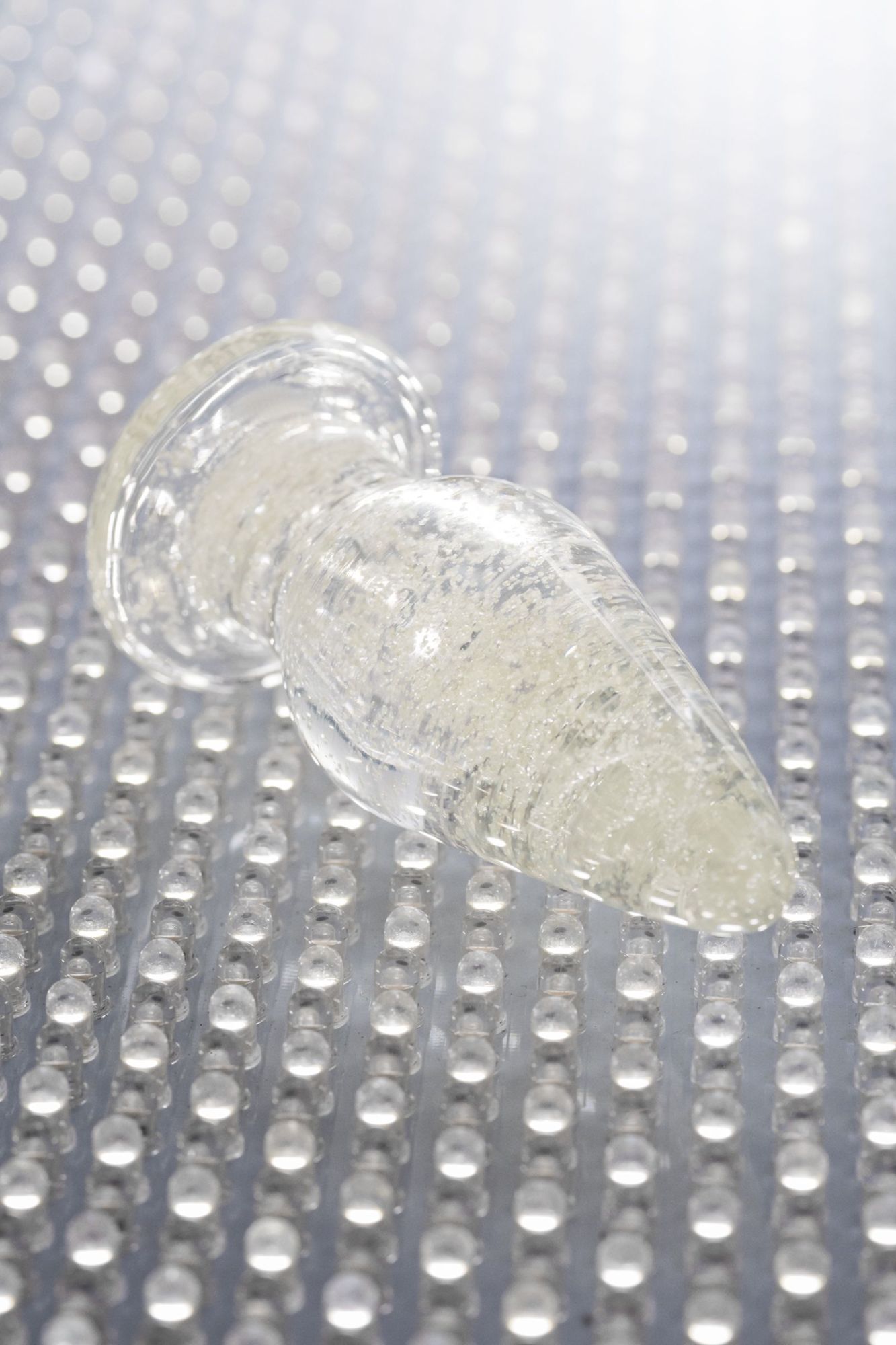 анальная втулка sexus glass светящаяся в темноте, стекло, прозрачная, 9,8 см в России