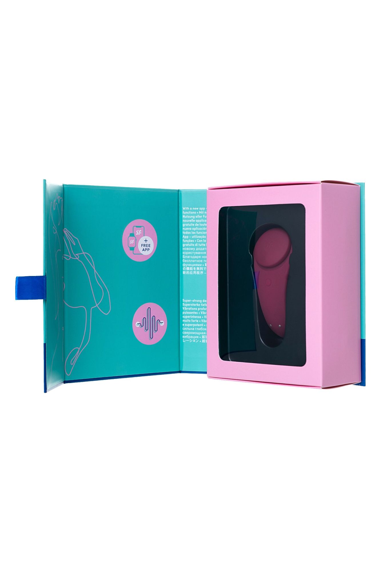 вибромассажер satisfyer sexy secret, силикон, красный, 8,5 см в России