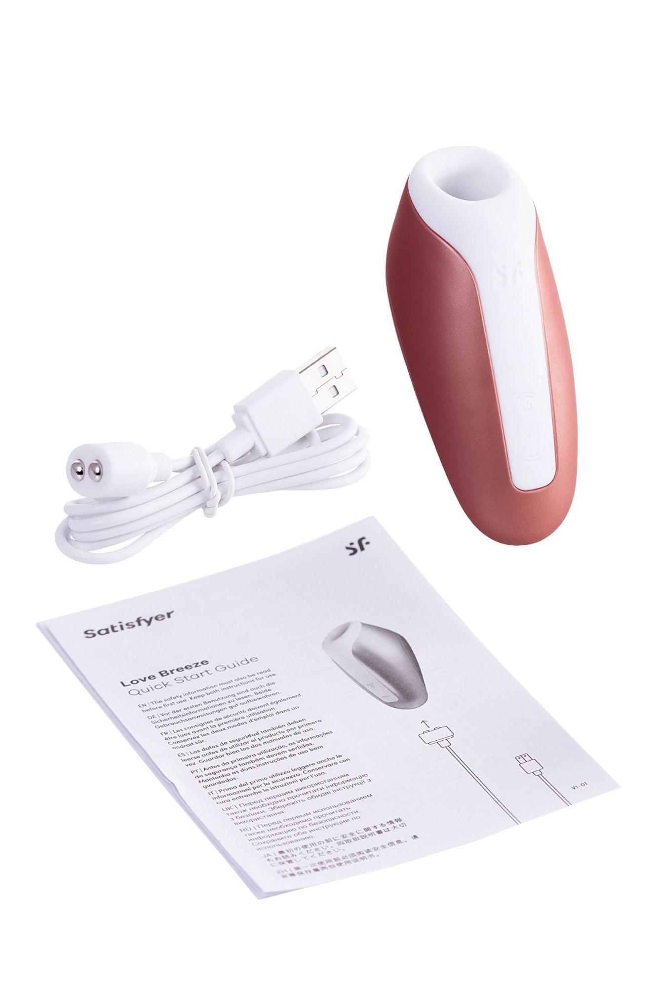 вакуум-волновой бесконтактный стимулятор клитора satisfyer love breeze, силикон, розовый, 9,5 см в России