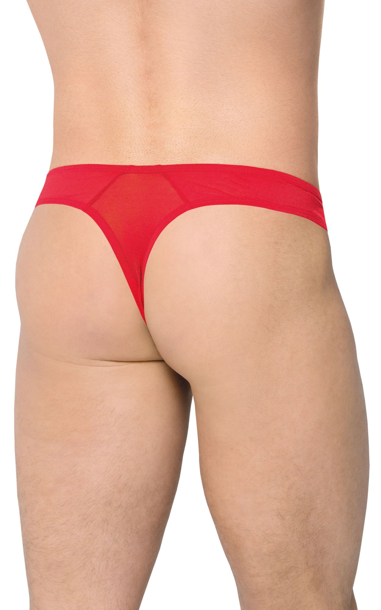 Эротическое трусы мужские со вставками из сетки softline collection, красный, m/l в России
