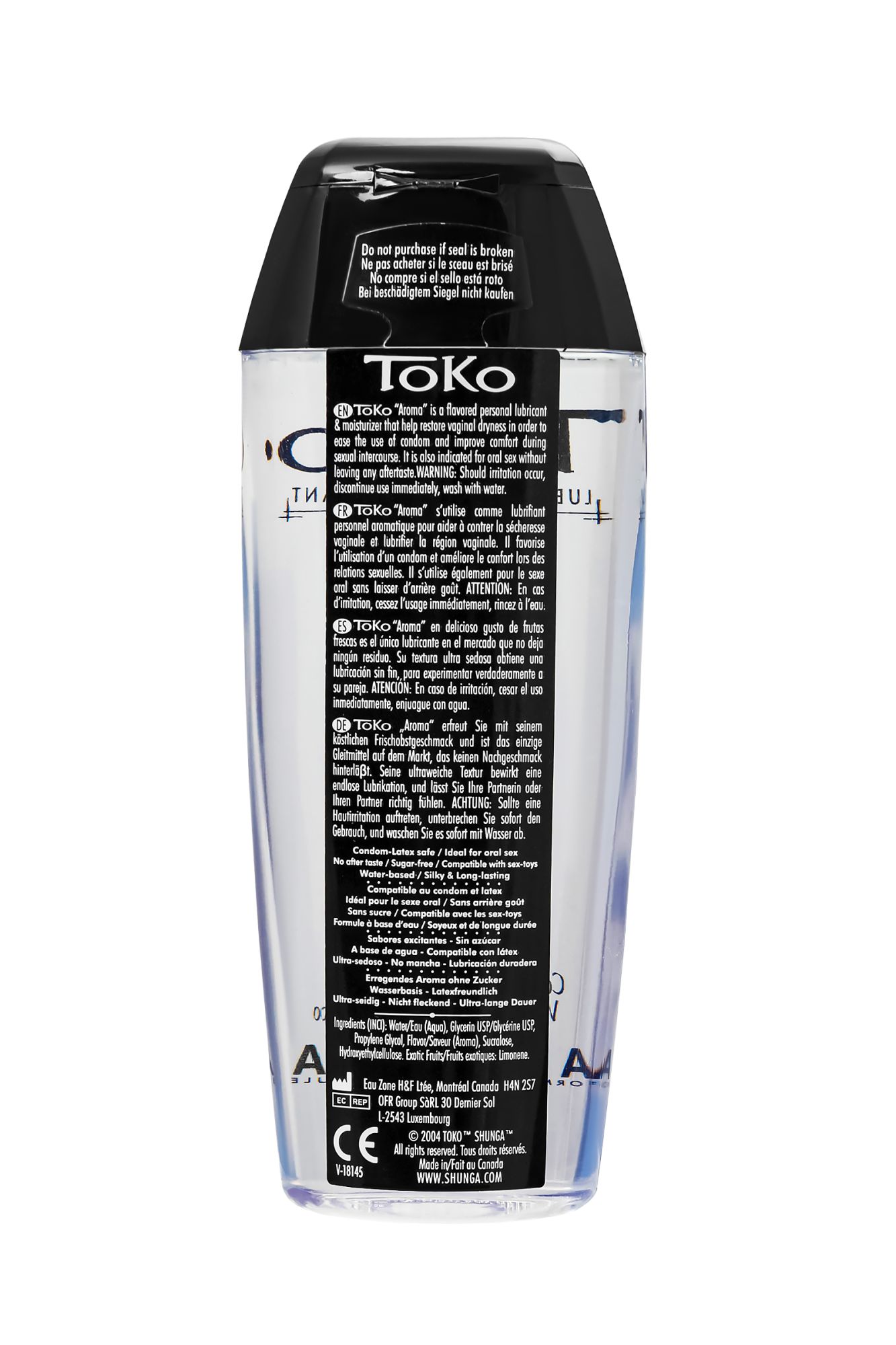 лубрикант shunga toko aroma на водной основе, кокос, 165 мл в России