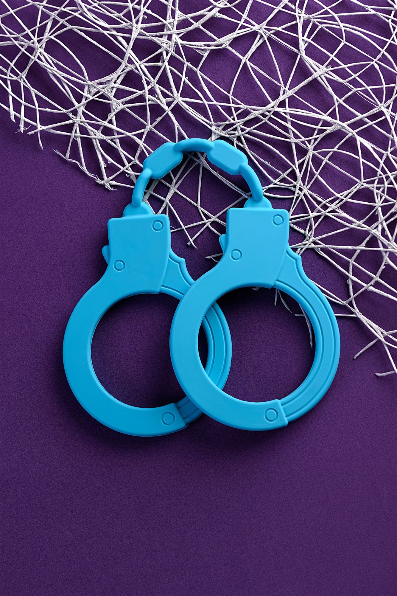 силиконовые наручники a-toys by toyfa celet, силикон, голубые, 33 см в России