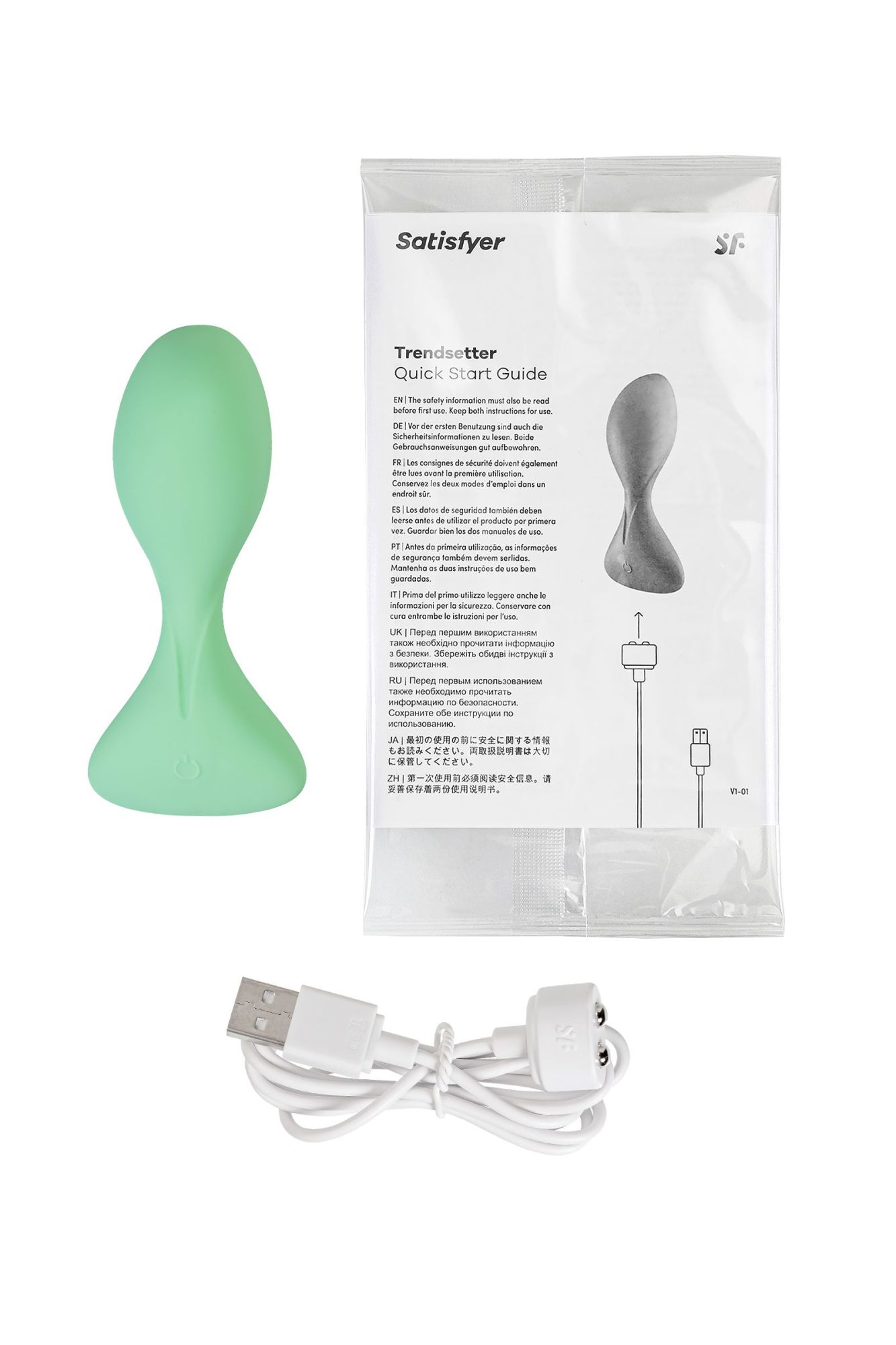 анальная втулка satisfyer trendsetter, зеленая в России