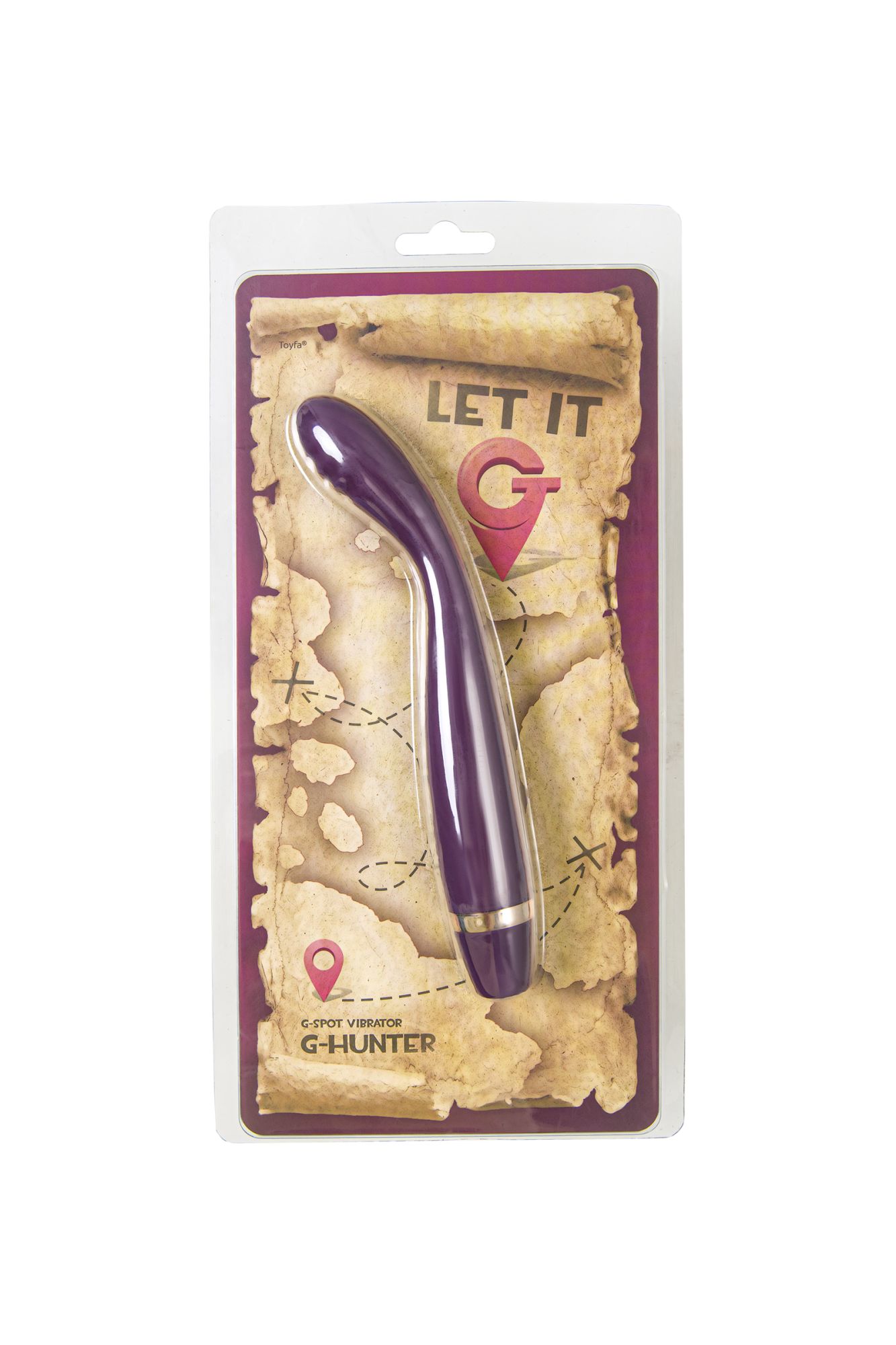 стимулятор точки g let it g, g-hunter, силикон, фиолетовый, 18,5 см в России