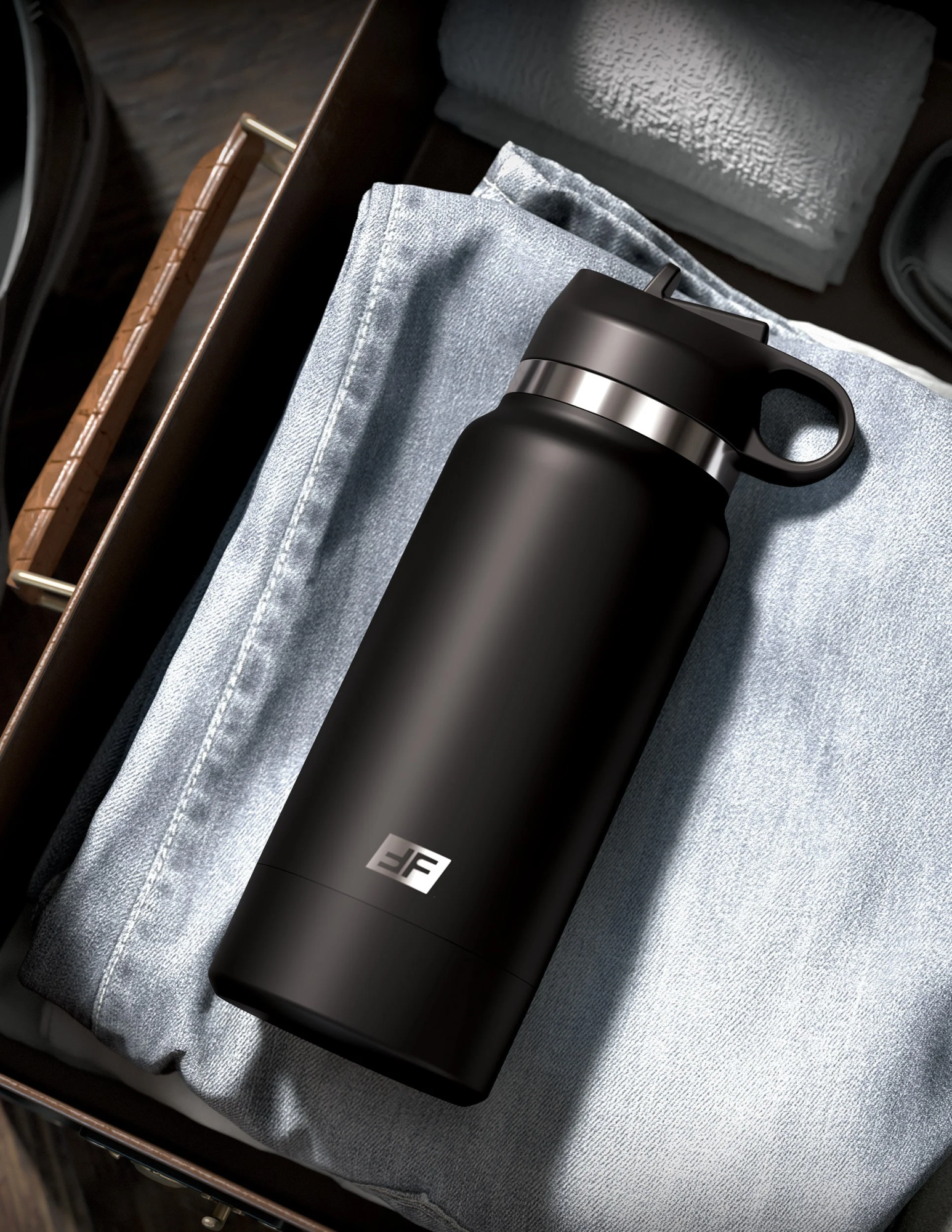 мастурбатор fap flask thrill seeker discreet stroker - black bottle - frosted pipedream rd62920pd в России