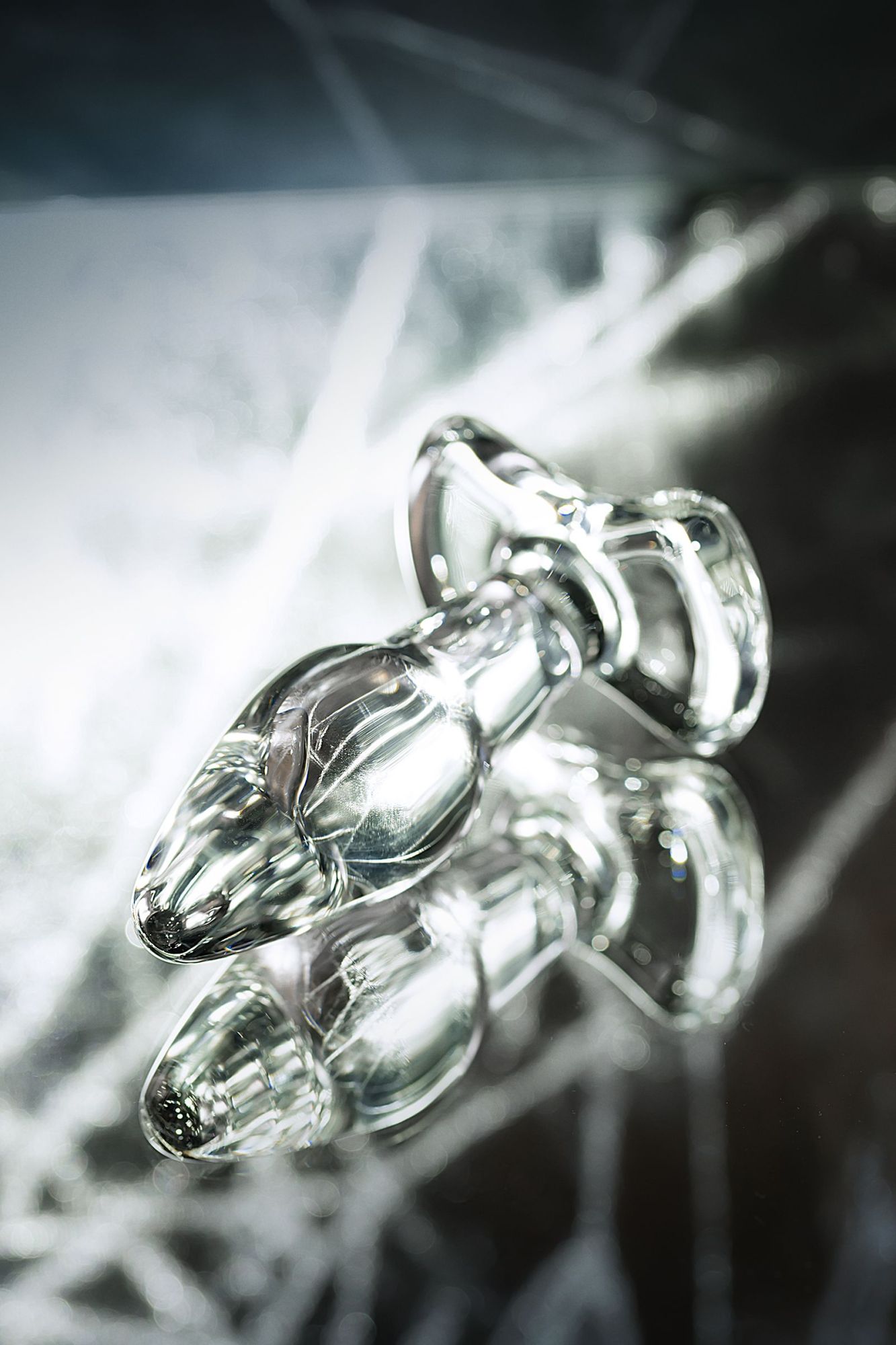 анальная втулка sexus glass, стекло, прозрачная, 10,5 см, ø 3,5 см в России