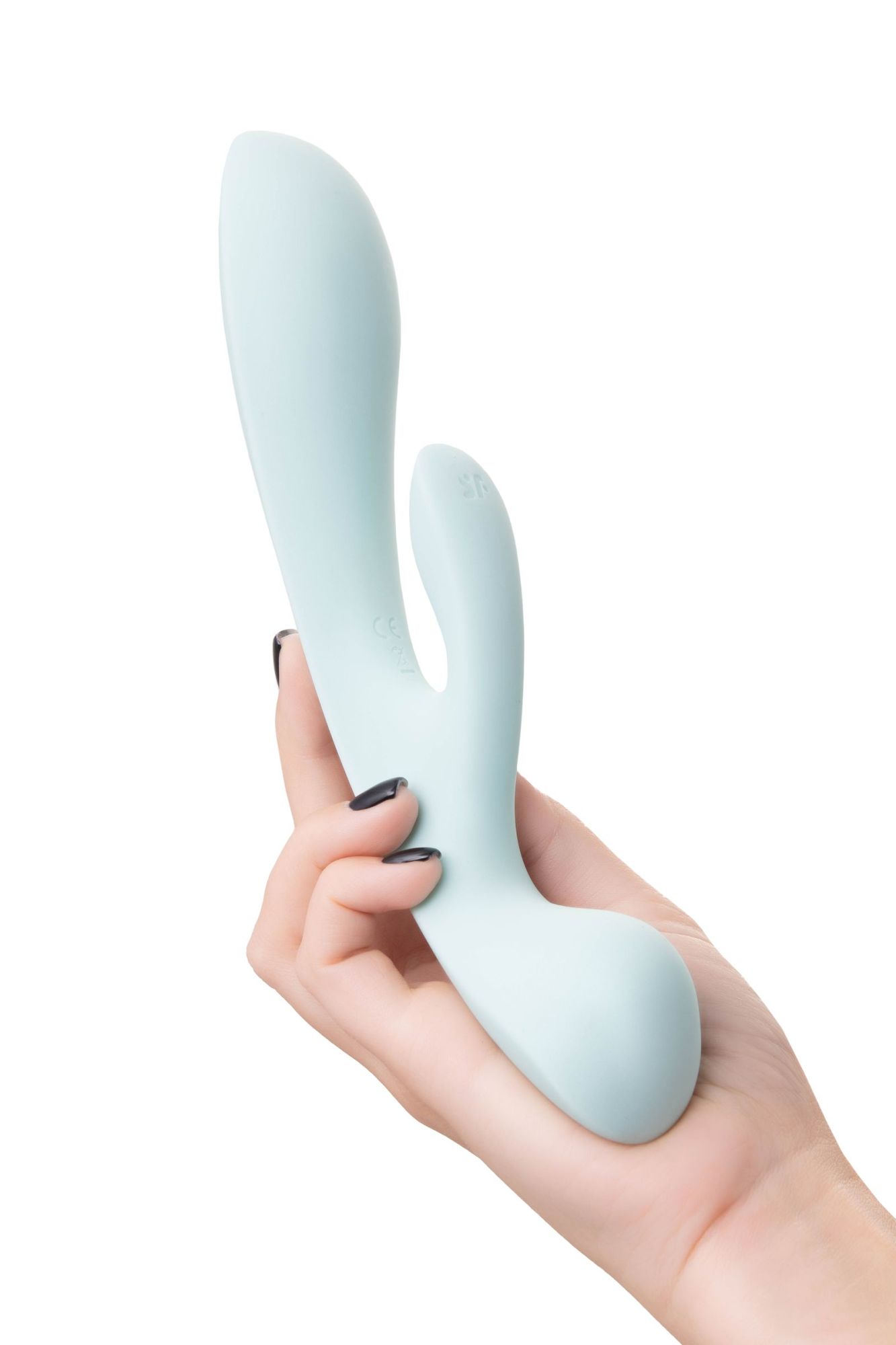 нереалистичный вибратор satisfyer triple oh, силикон, голубой, 24 см в России