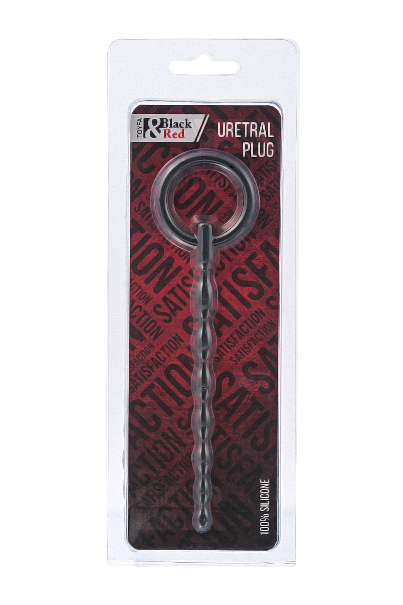 уретральный плаг black & red by toyfa, силикон, чёрный, 16 см в России
