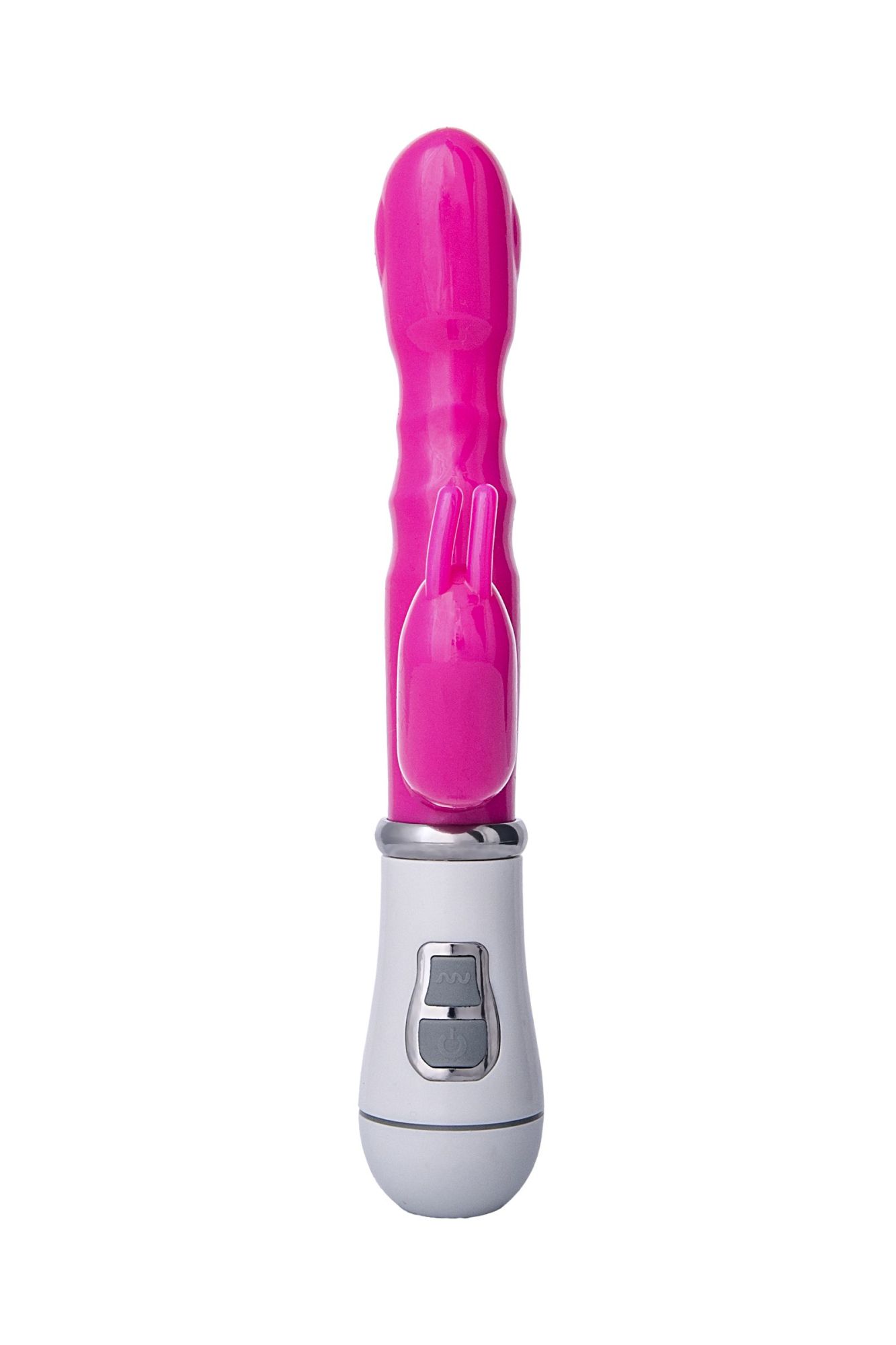 вибратор с клиторальным стимулятором a-toys by toyfa, tpe, розовый, 20 см в России