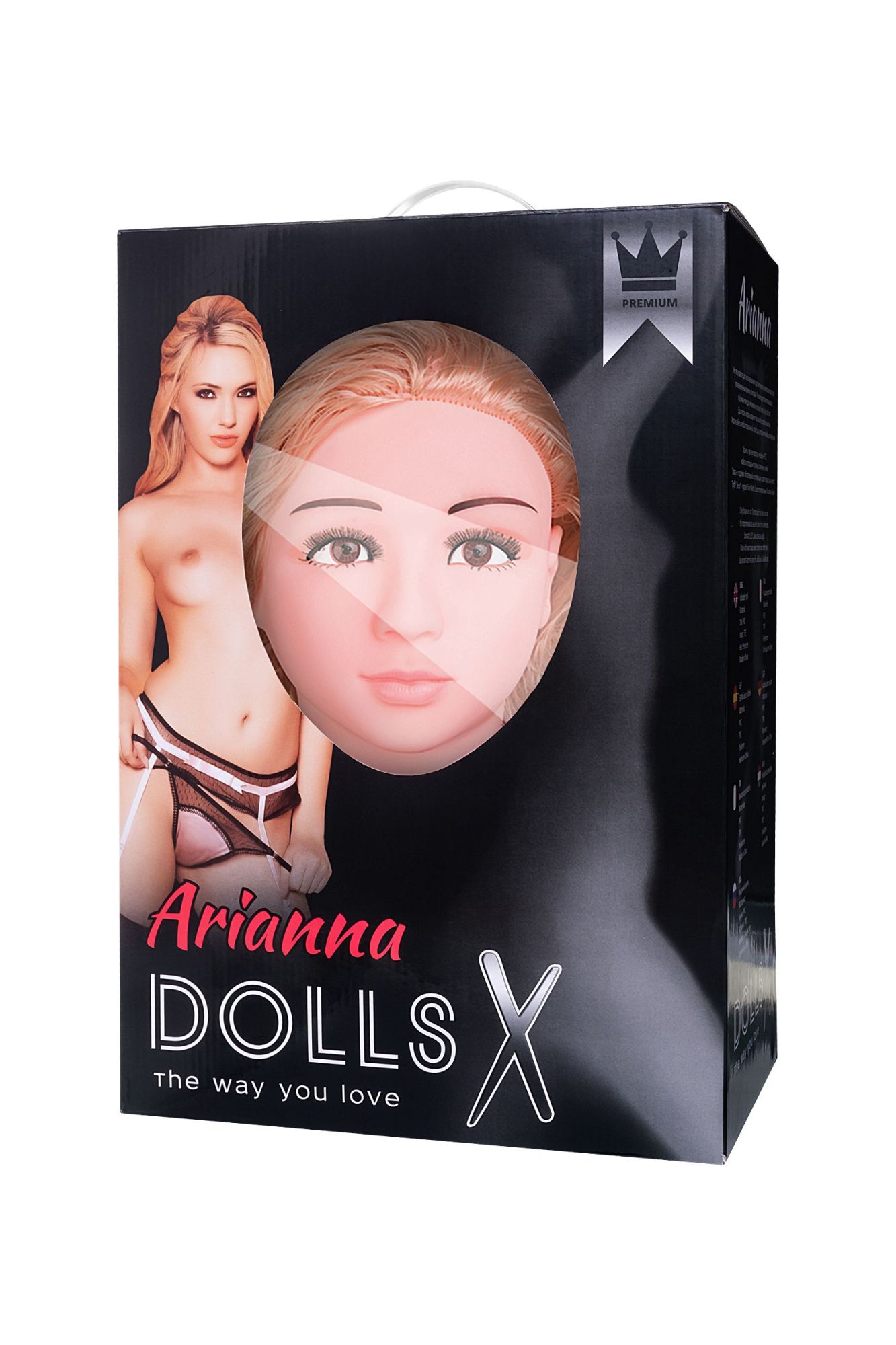 кукла надувная dolls-x by toyfa arianna с реалистичной головой, блондинка, с двумя отверстиями в России