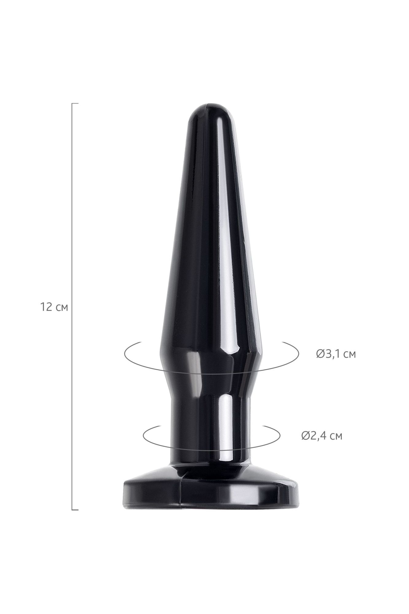 анальная втулка toyfa popo pleasure gemini α, tpe, черная, 12,1 см в России