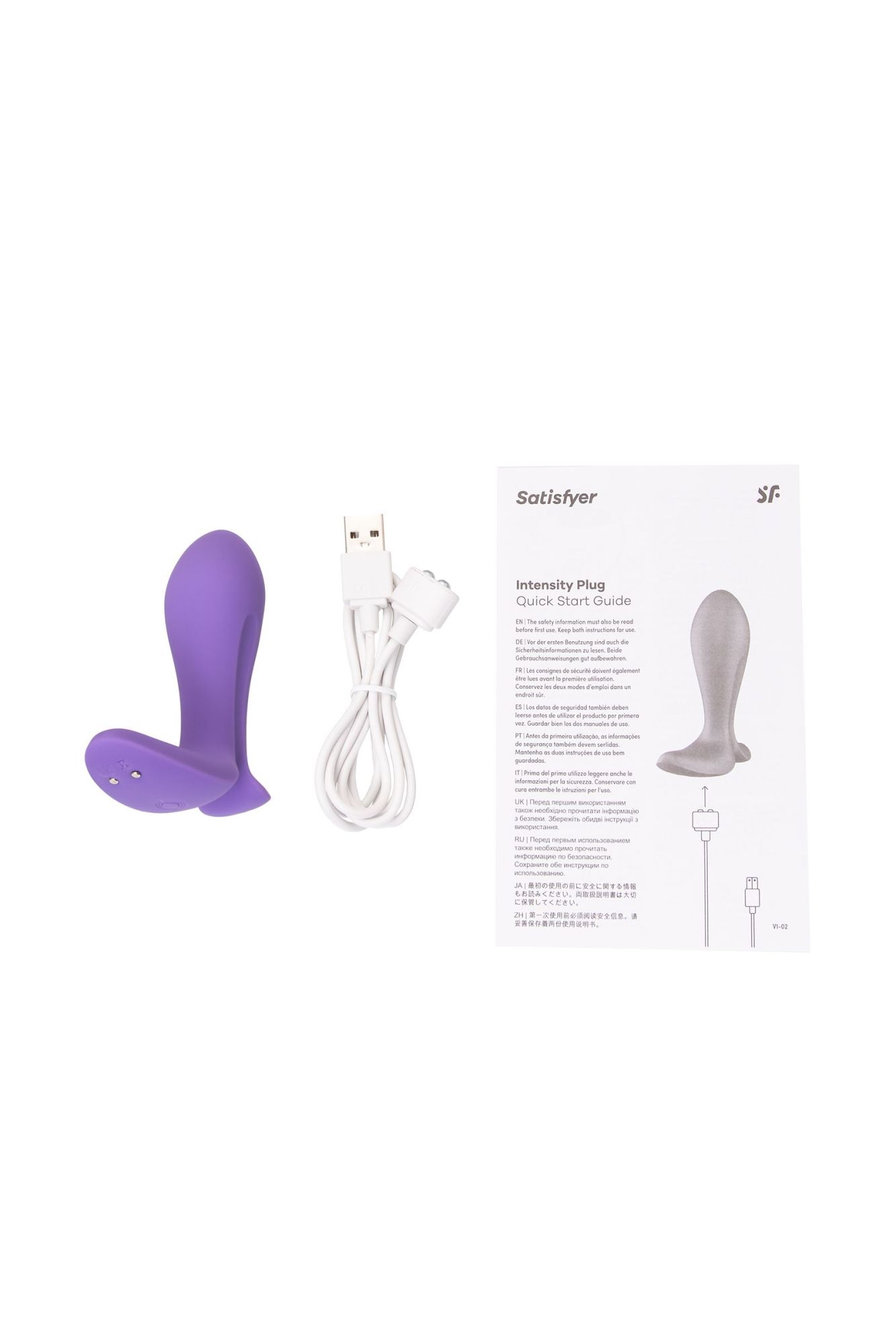 анальный вибратор satisfyer intensity plug, силикон, фиолетовый, 9 см в России