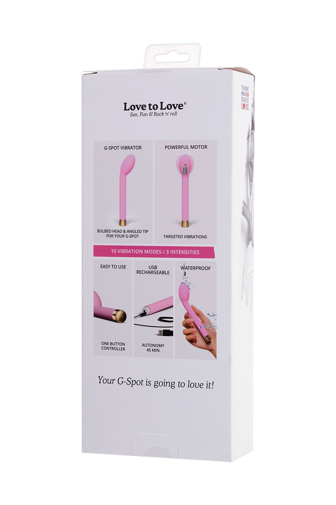 нереалистичный вибратор love to love для точки g omg, силикон, розовый, 17 см. в России