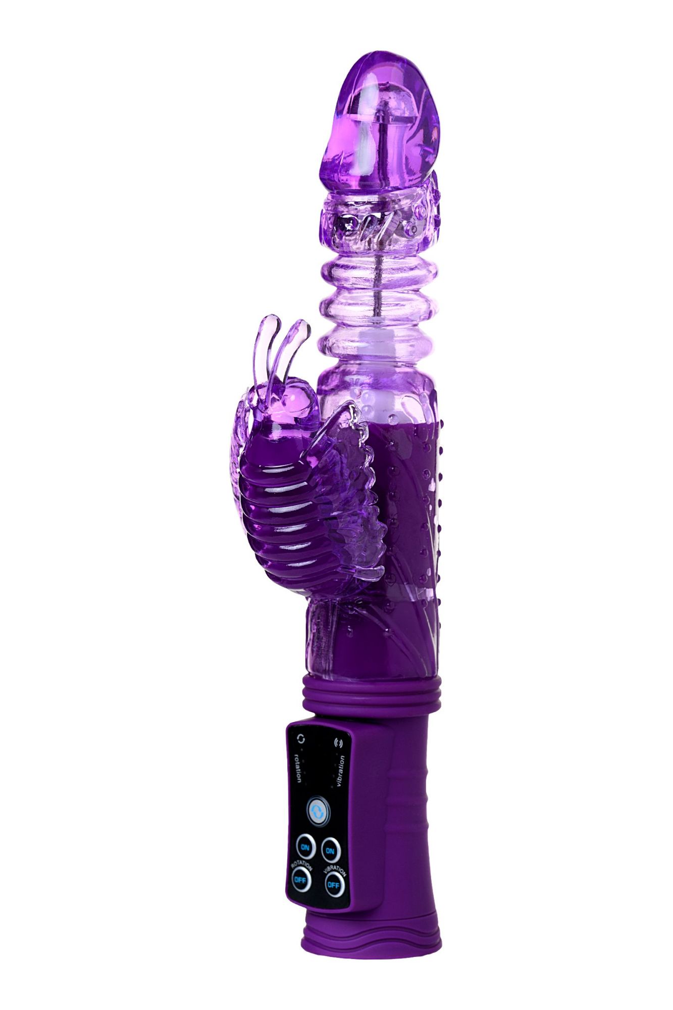 вибратор с клиторальным стимулятором toyfa a-toys high-tech fantasy, tpr, фиолетовый, 23 см в России