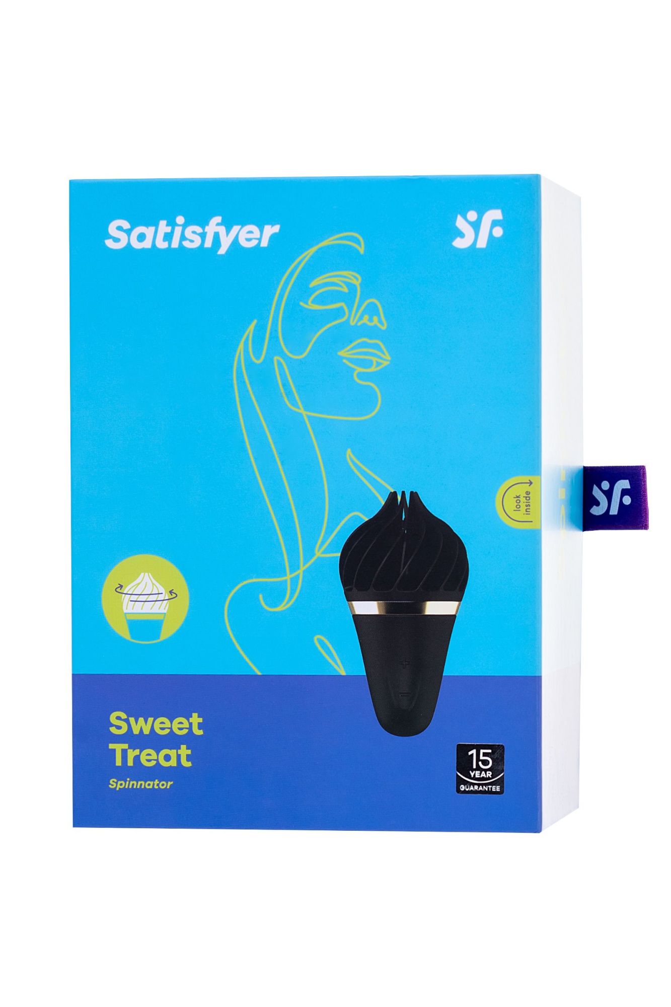 вибромассажер satisfyer layons sweet treat, силикон, черный, 10,4 см. в России