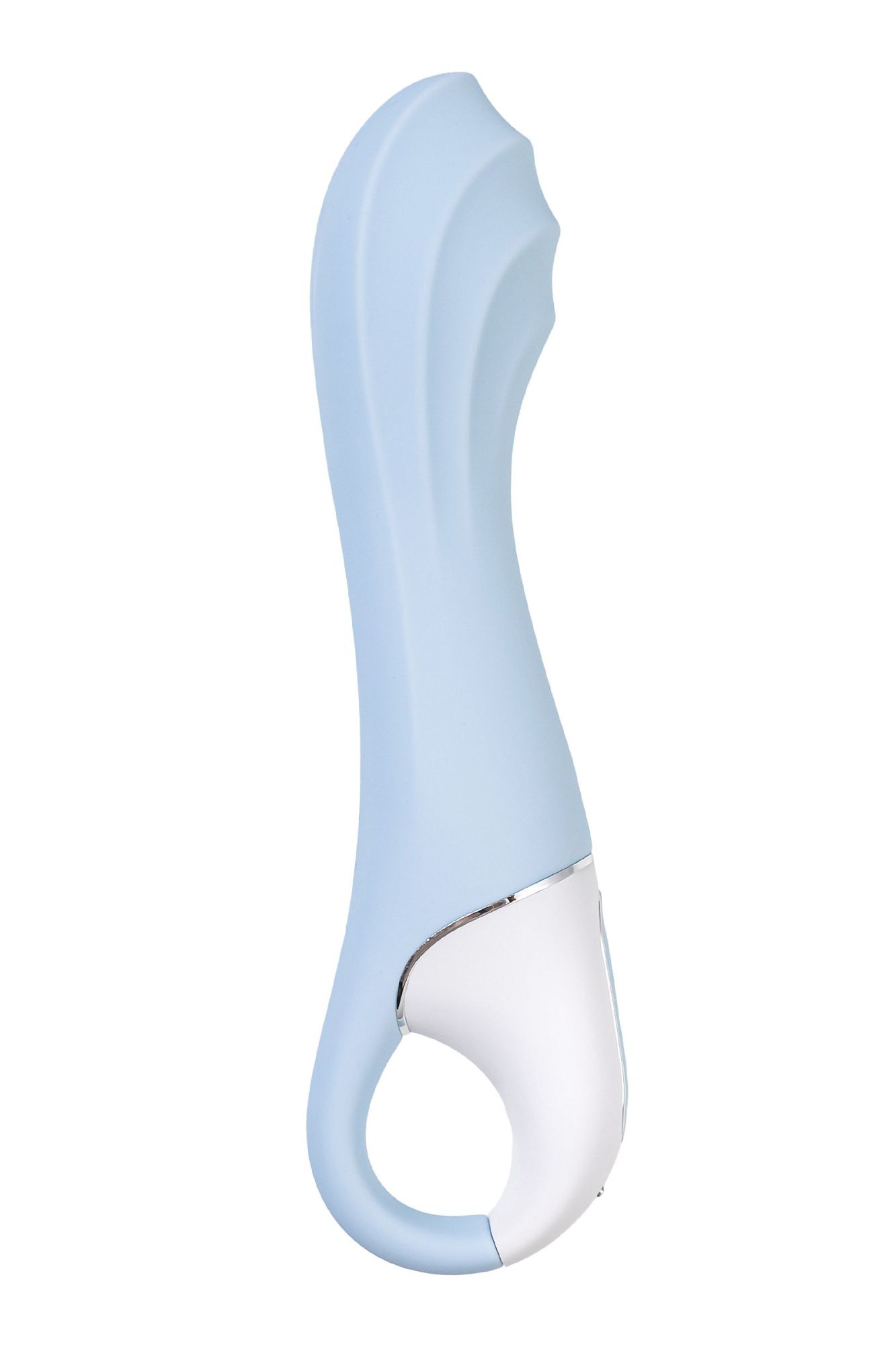 нереалистичный вибратор satisfyer air pump vibrator 5, силикон, голубой,  см. в России
