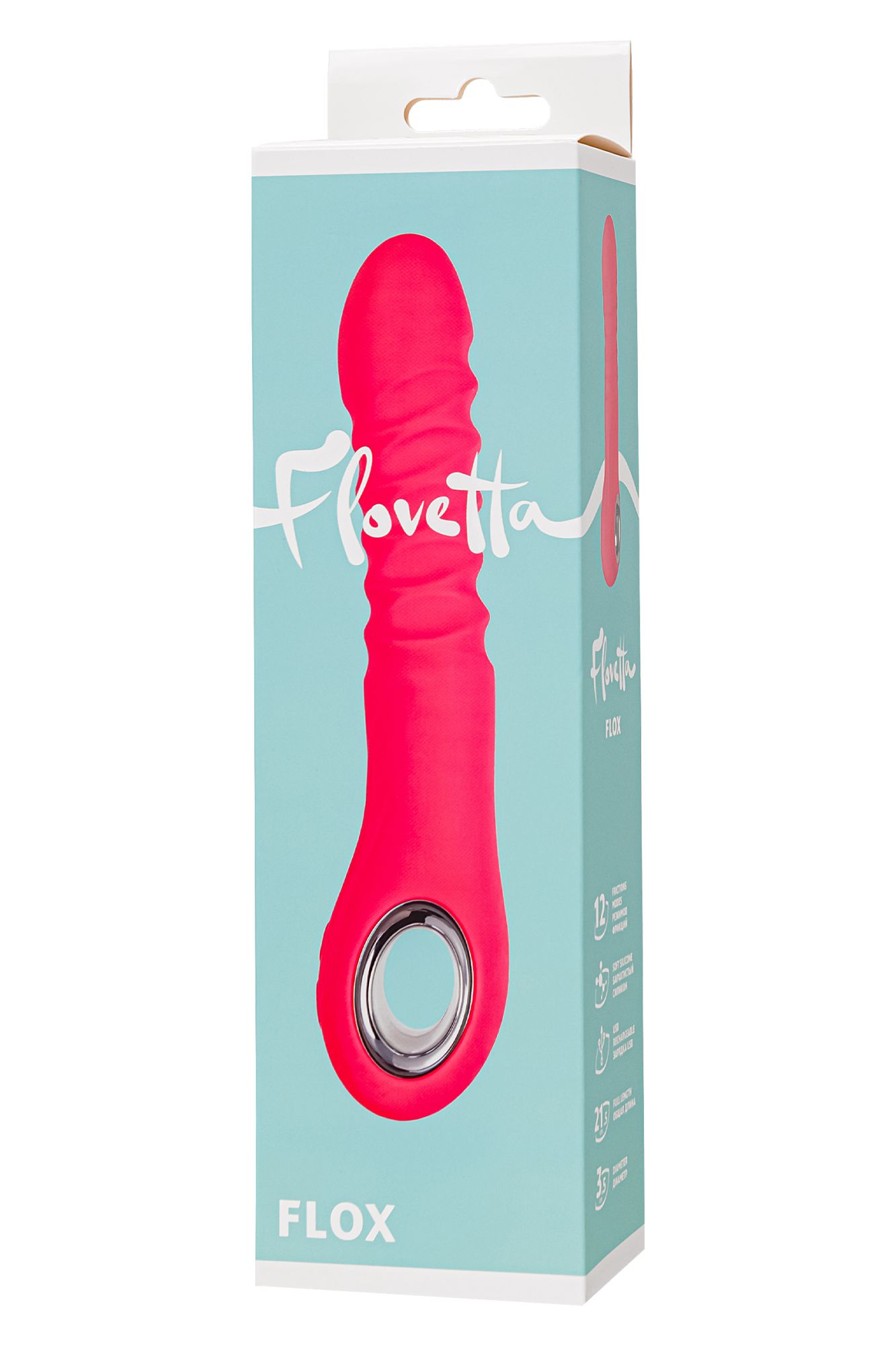 стимулятор с функцией up&down flovetta flox, силикон, коралловый, 21,5 см в России