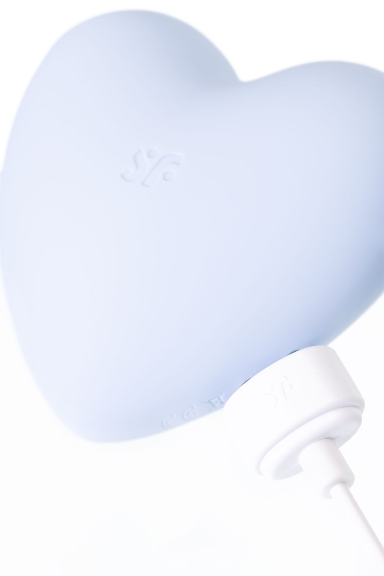 вакуум-волновой бесконтактный стимулятор клитора satisfyer cutie heart, силикон, голубой, 7,55 см в России