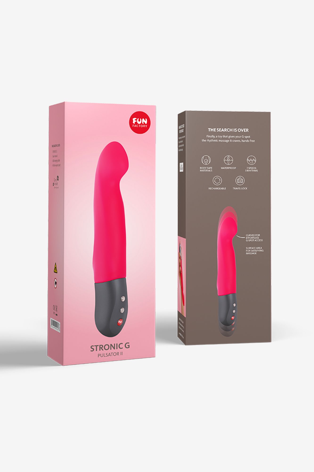 пульсатор fun factory stronic g, силикон, розовый, 20,8 см в России