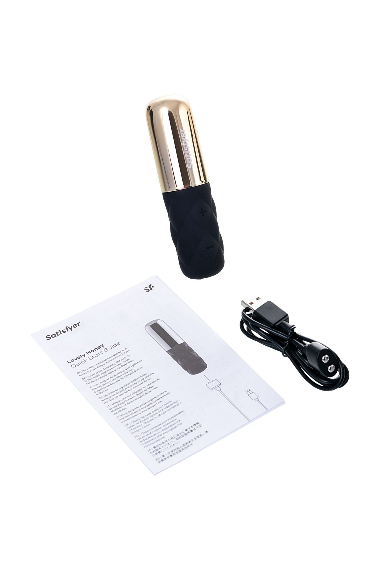 вибромассажер satisfyer sparkling darling, силикон, черный, 11,4 см. в России