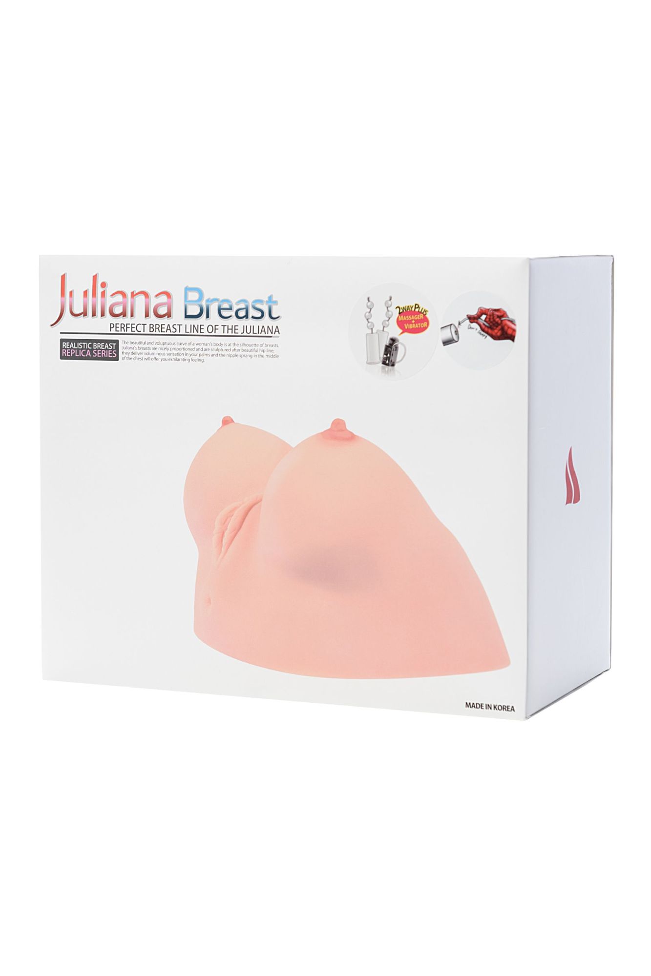 мастурбатор реалистичный  kokos juliana breast, tpr, телесный, 20 см в России