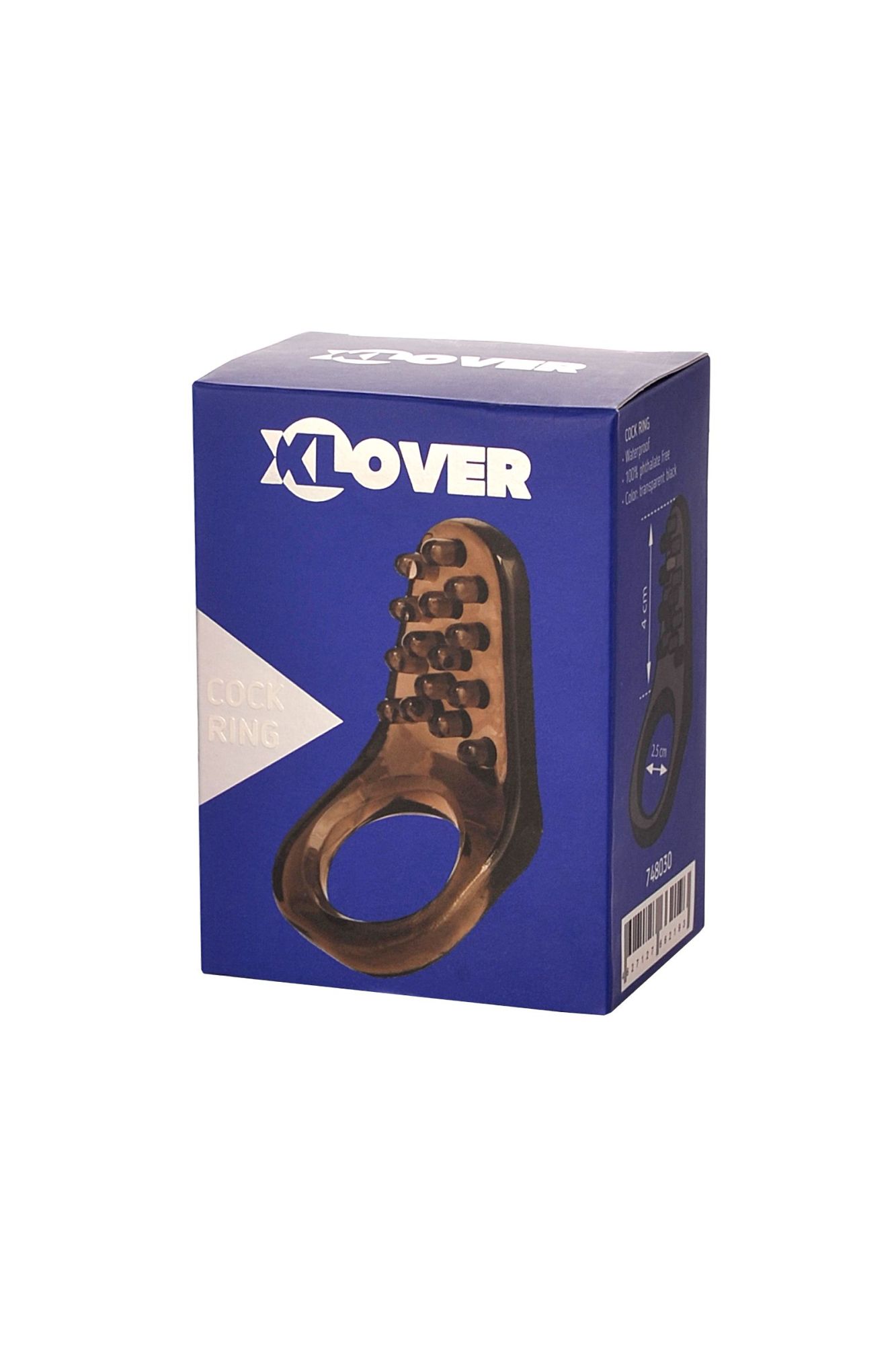 эрекционное кольцо на пенис toyfa xlover, термопластичный эластомер (tpe), черный, 4 см в России