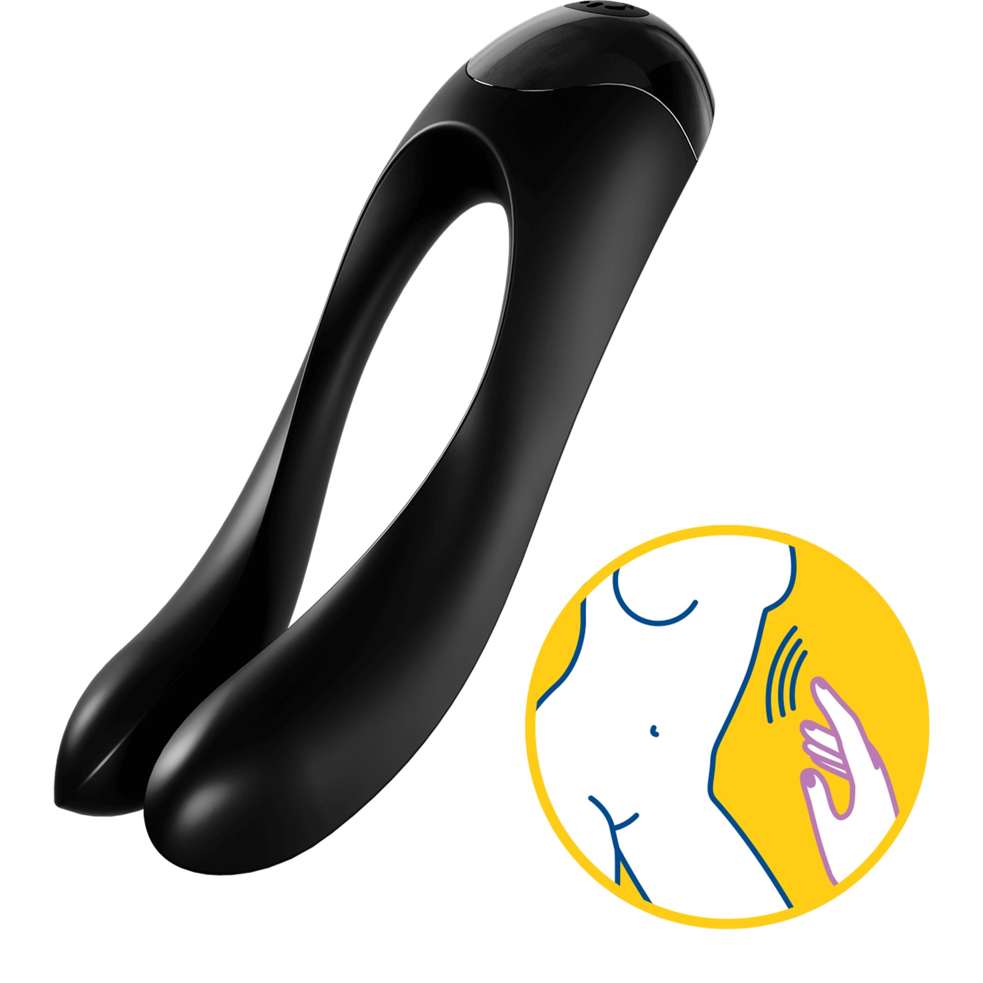 универсальный пальчиковый вибратор satisfyer candy cane black 004136sa в России