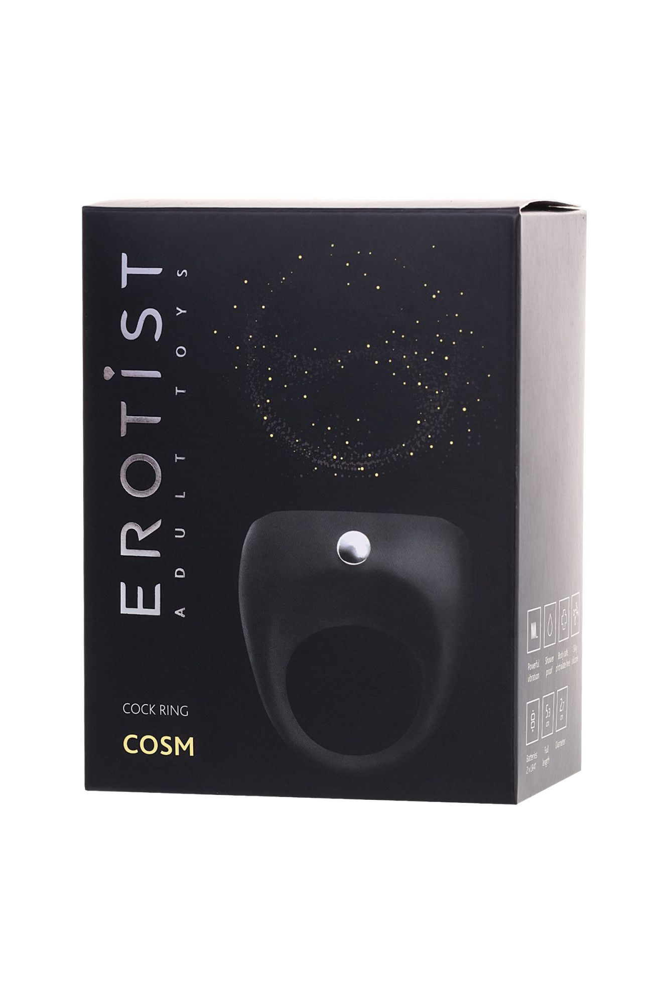 виброкольцо erotist cosm, силикон, черный, 5.3 см, ø 2,7 см в России