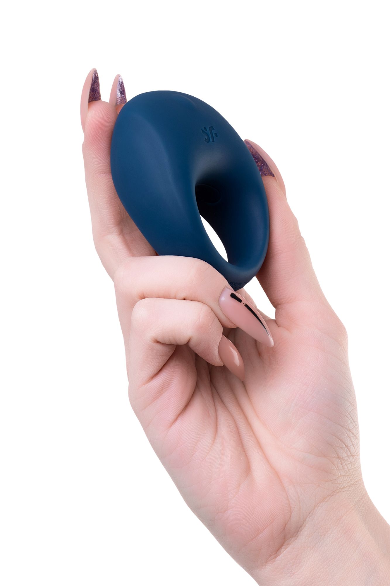 эрекционное кольцо на пенис satisfyer strong one connect app, силикон, синий, 7 см. в России