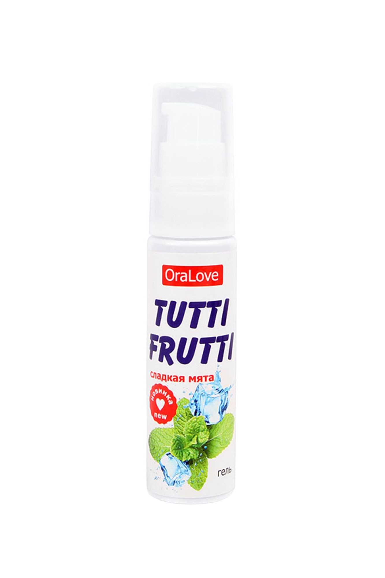 съедобная гель-смазка tutti-frutti для орального секса со вкусом сладкой мяты 30г в России