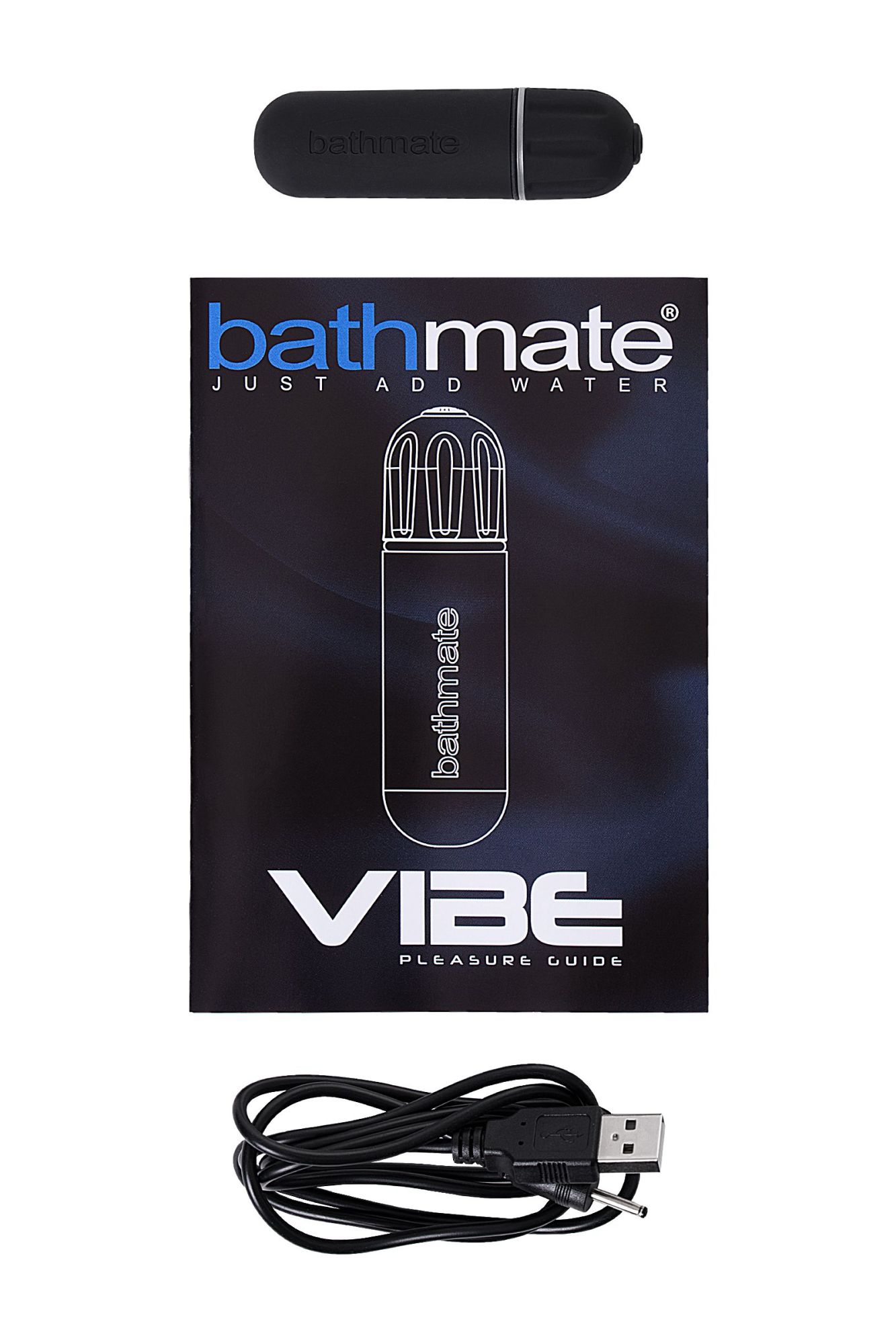 вибропуля bathmate vibe bullet black, перезаряжаемая, водонепронецаемая, пластик, черная в России