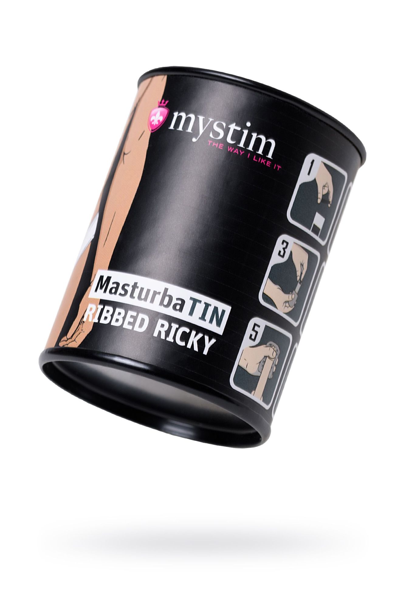 мастурбатор masturbatin ribbed ricky, tpe, белый,4.5 см в России