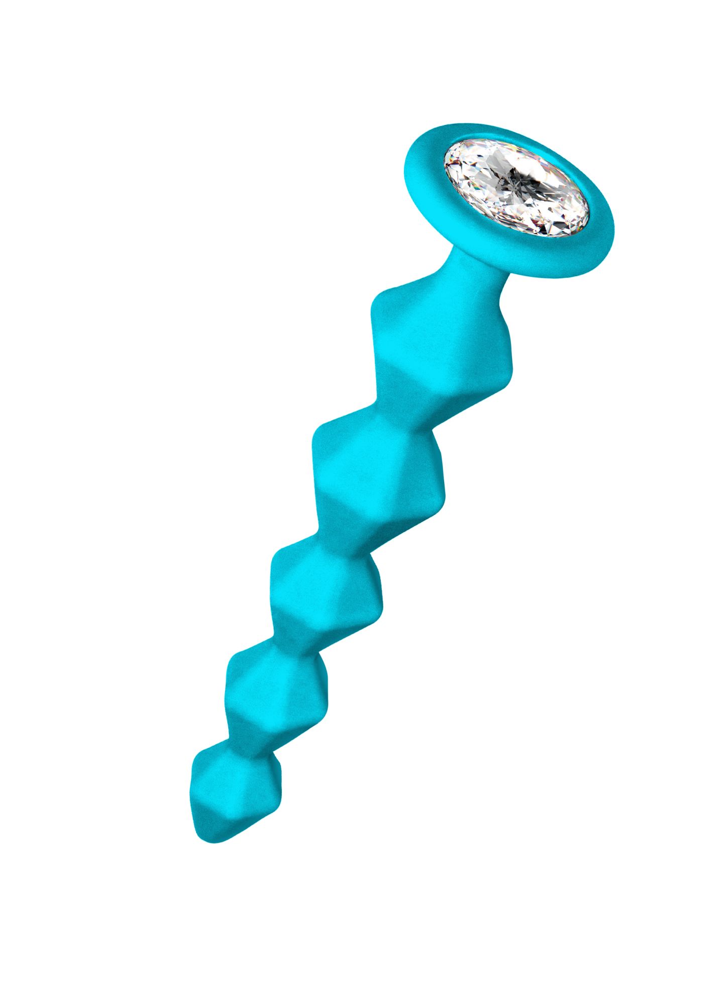 анальная цепочка с кристаллом emotions buddy turquoise 1400-02lola в России