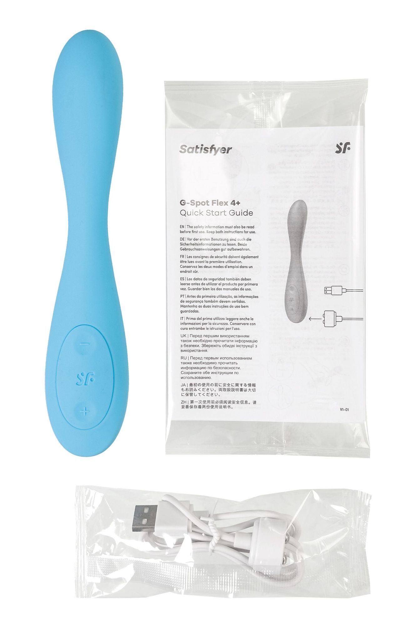 стимулятор точки g satisfyer g-spot flex 4+, голубой в России
