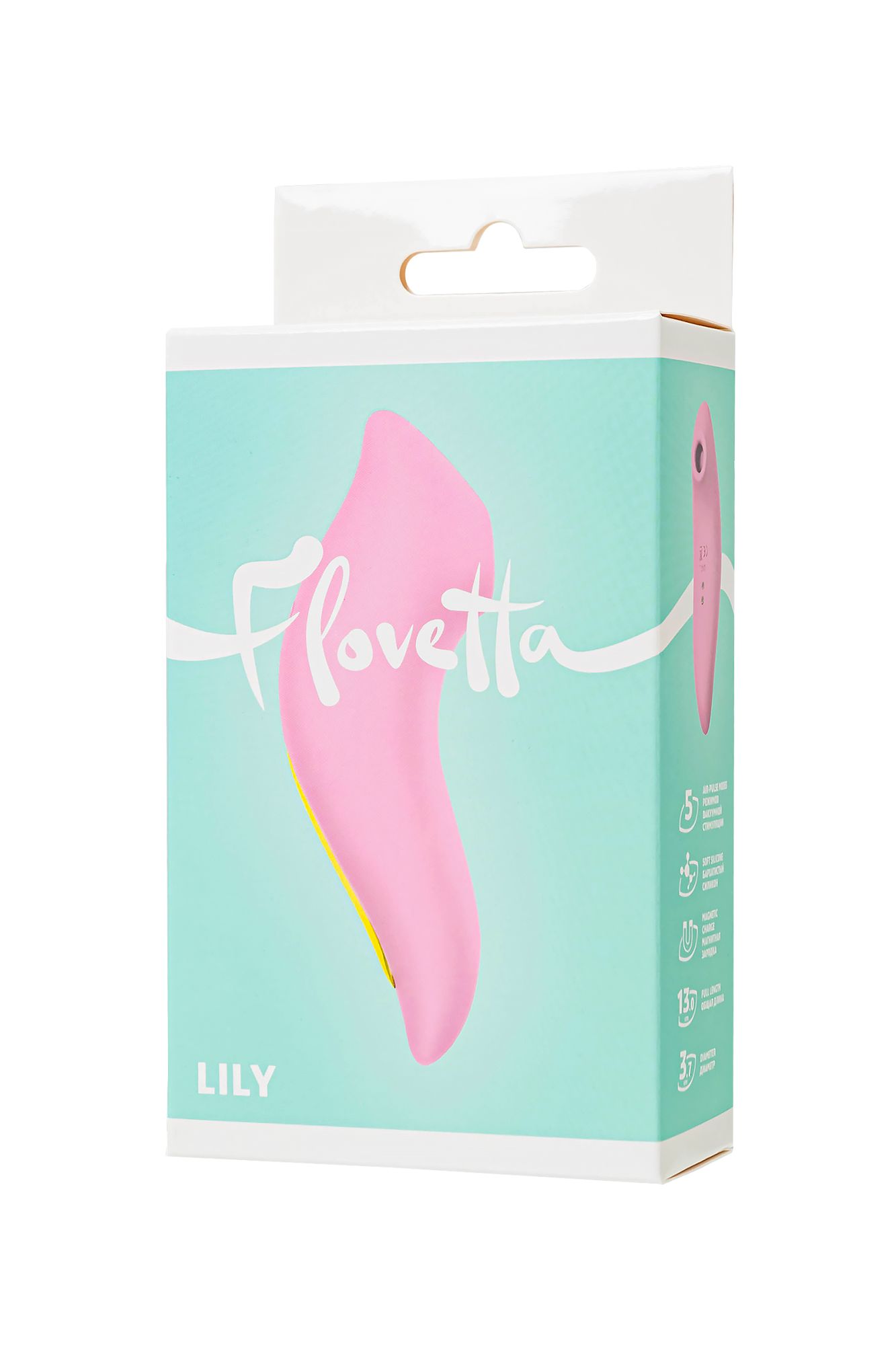 вакуумный стимулятор flovetta lily, силикон, розовый, 13 см в России