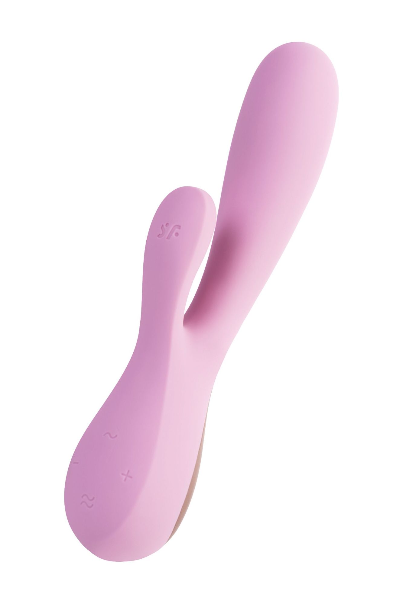 нереалистичный вибратор satisfyer mono flex, силикон, розовый, 20,4 см. в России