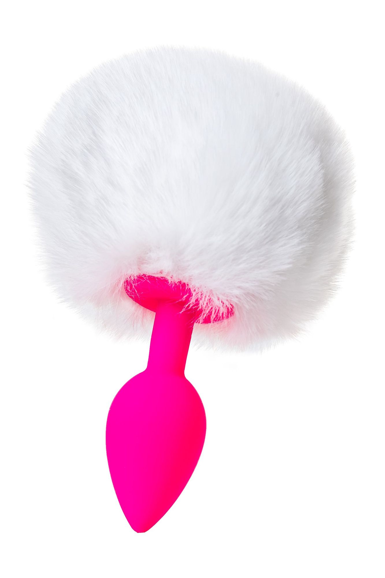 анальная втулка с хвостом todo by toyfa sweet bunny, силикон, розовая, 13 см, ø 2,8 см, 43 г в России