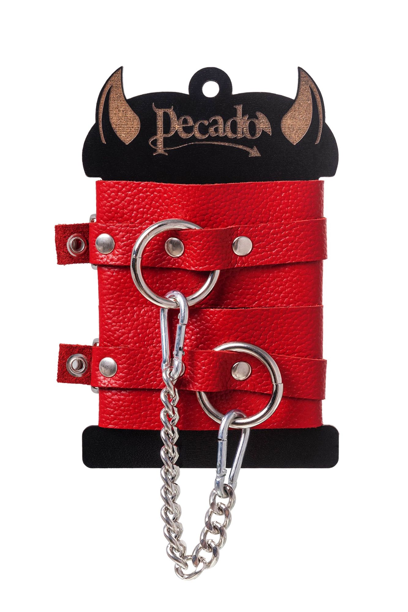 оковы pecado bdsm, мягкие с люверсами, натуральная кожа, красные в России