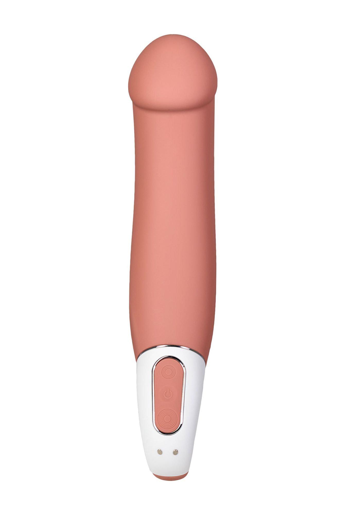 нереалистичный вибратор satisfyer vibes master, силикон, бежевый, 23,5 см. в России