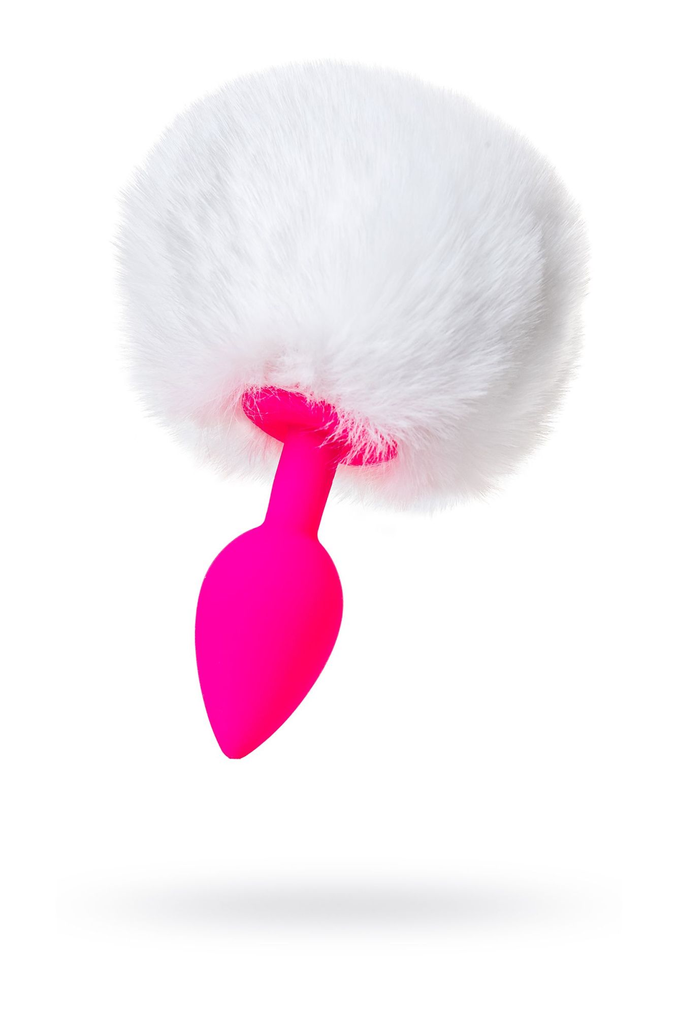 анальная втулка с хвостом todo by toyfa sweet bunny, силикон, розовая, 13 см, ø 2,8 см, 43 г в России