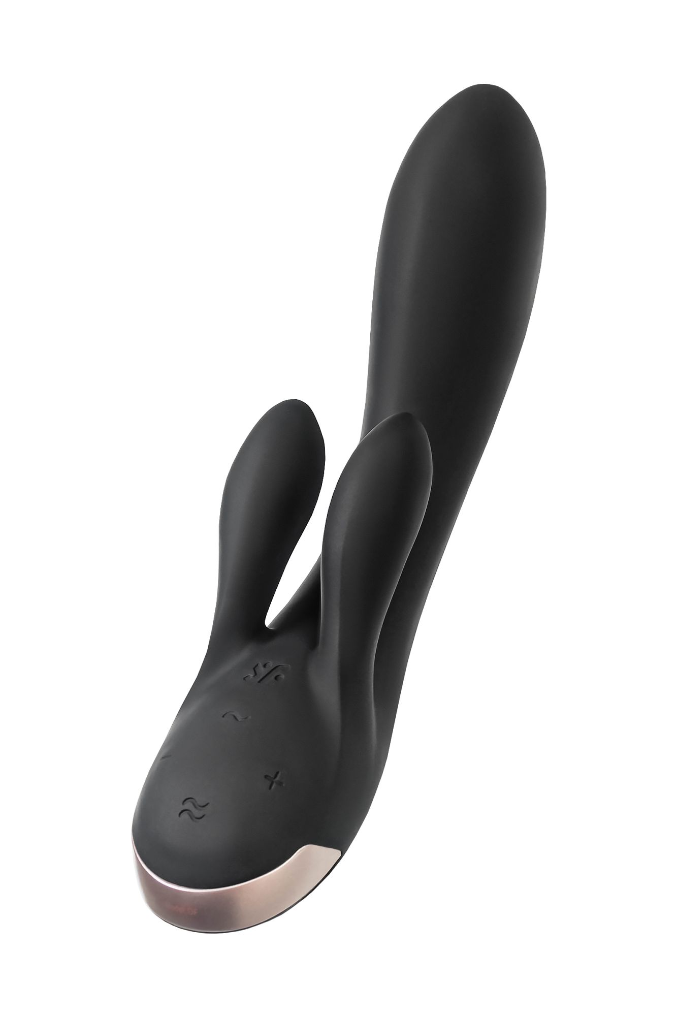 вибромассажер satisfyer double flex connect app, черный, силикон в России