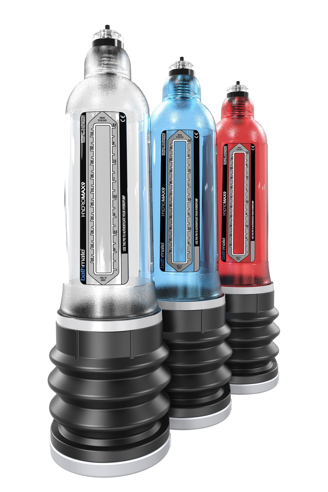 гидропомпа bathmate hydromax9, abs пластик, красный, 32,5 см (аналог hydromax x40) в России