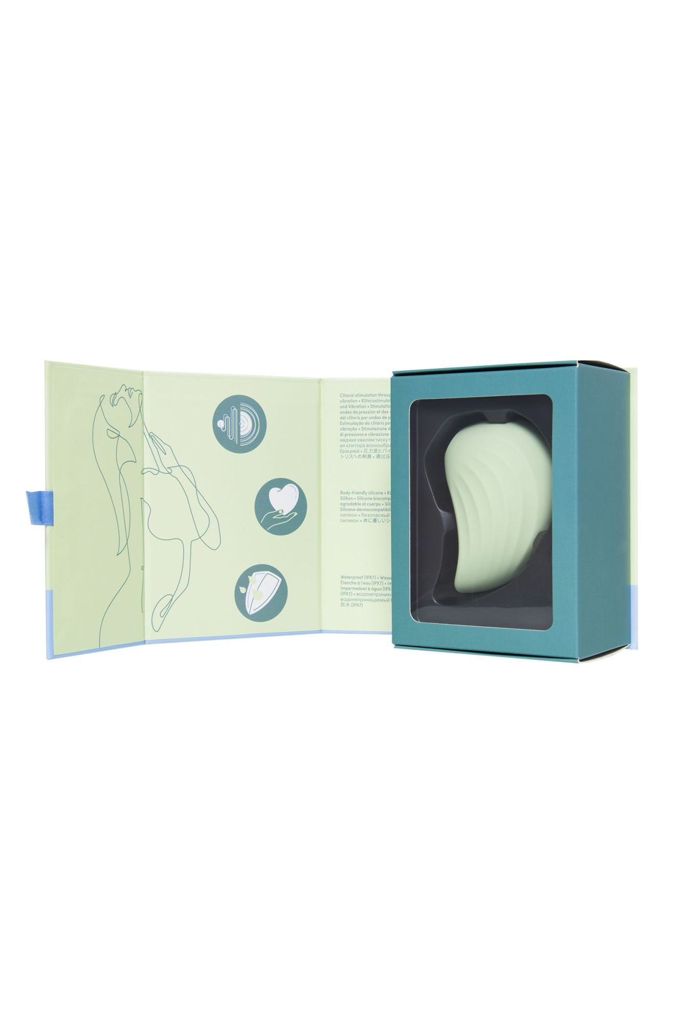 вакуум-волновой бесконтактный стимулятор клитора satisfyer pearl diver, силикон, зеленый, 5 см в России
