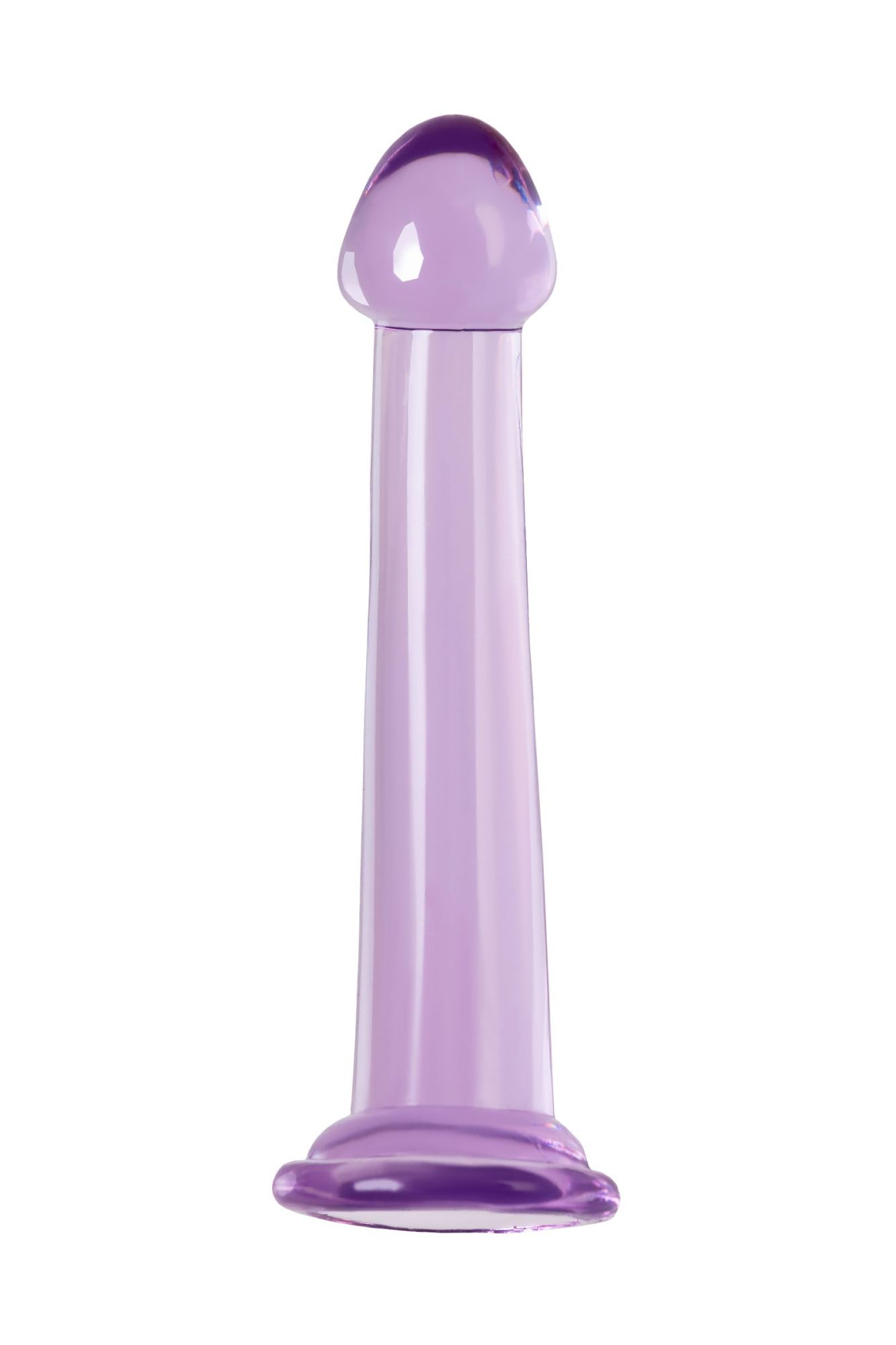 нереалистичный фаллоимитатор jelly dildo s toyfa basic, tpe, фиолетовый, 15,5 см в России