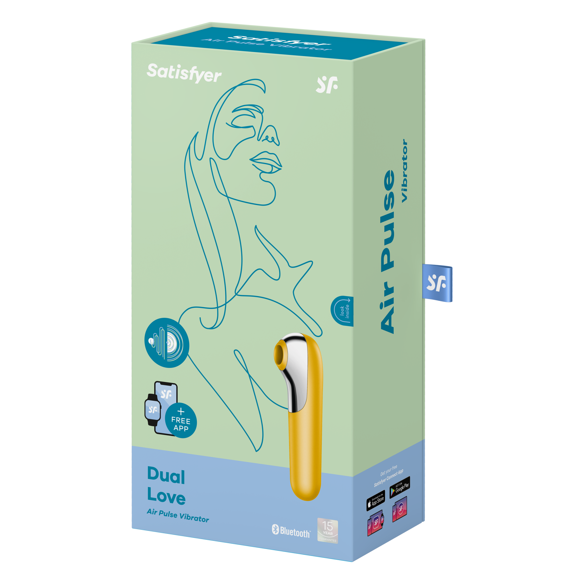 вакуумный массажер satisfyer dual love yellow 003047sa в России